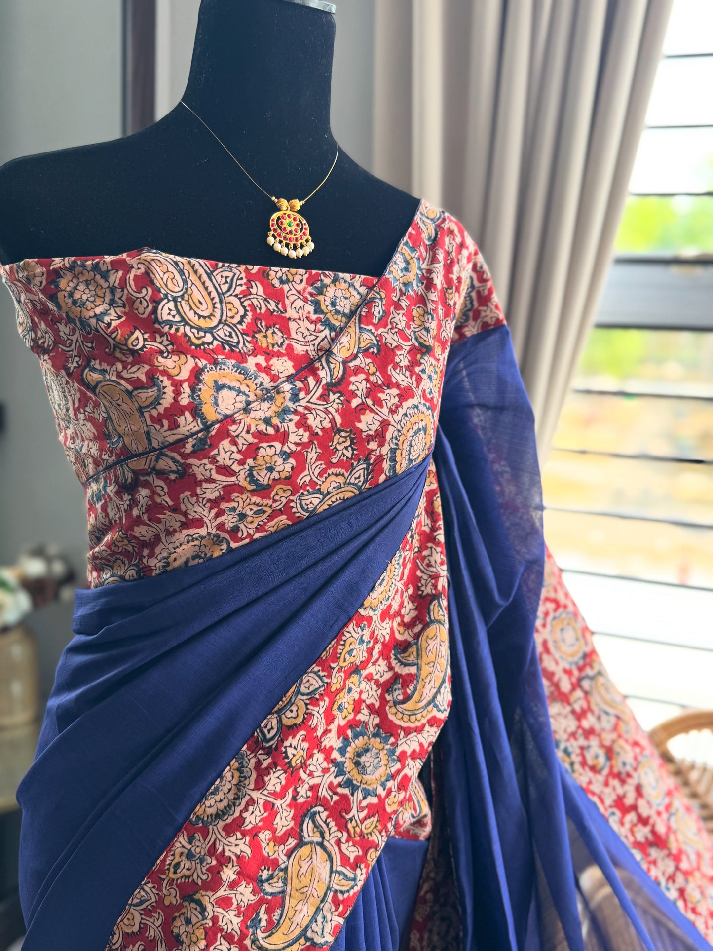 Pure Handloom Mangalagiri by cotton saree