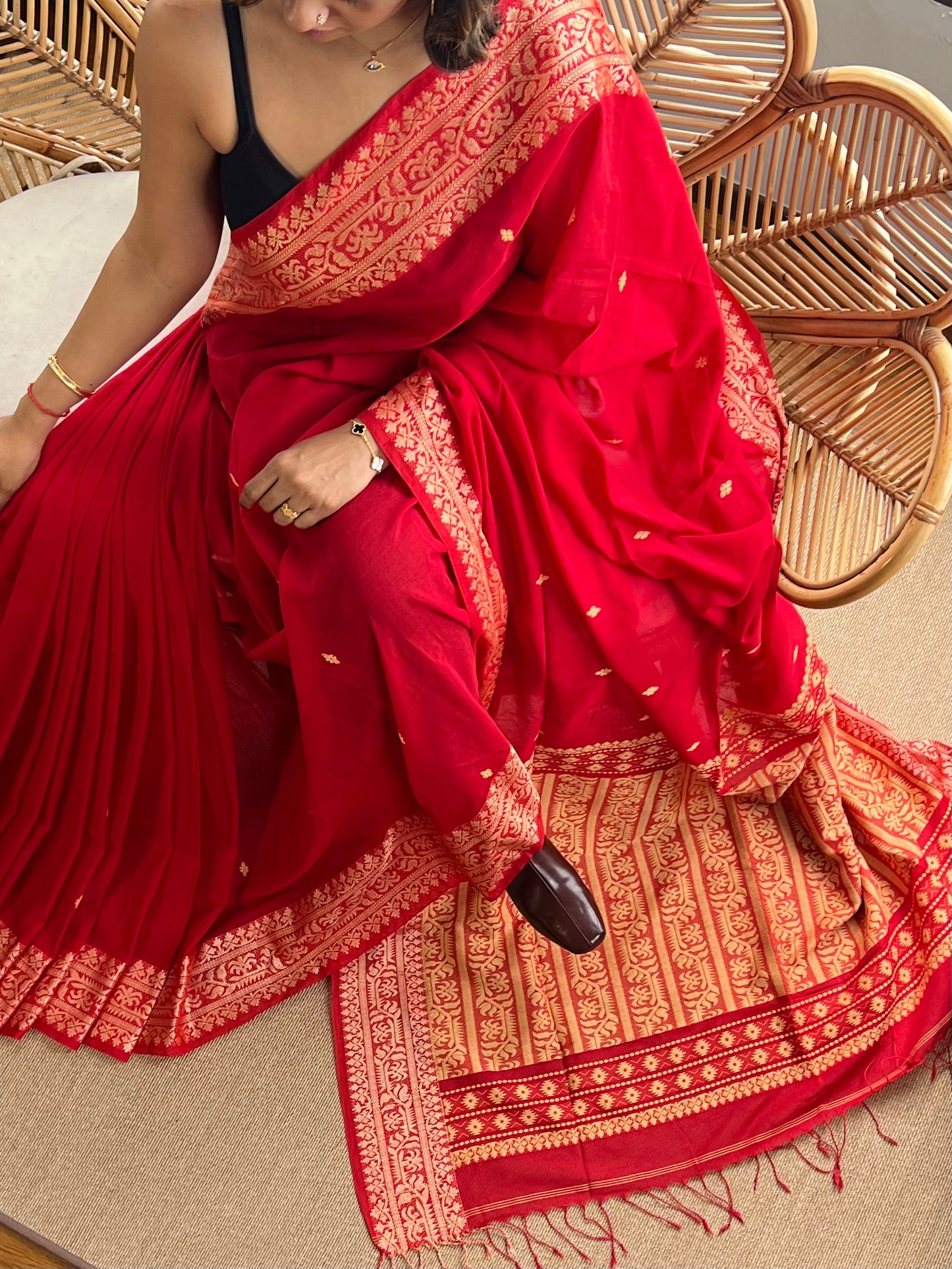 Bengal Loomz - soft Khadi Cotton Saree
