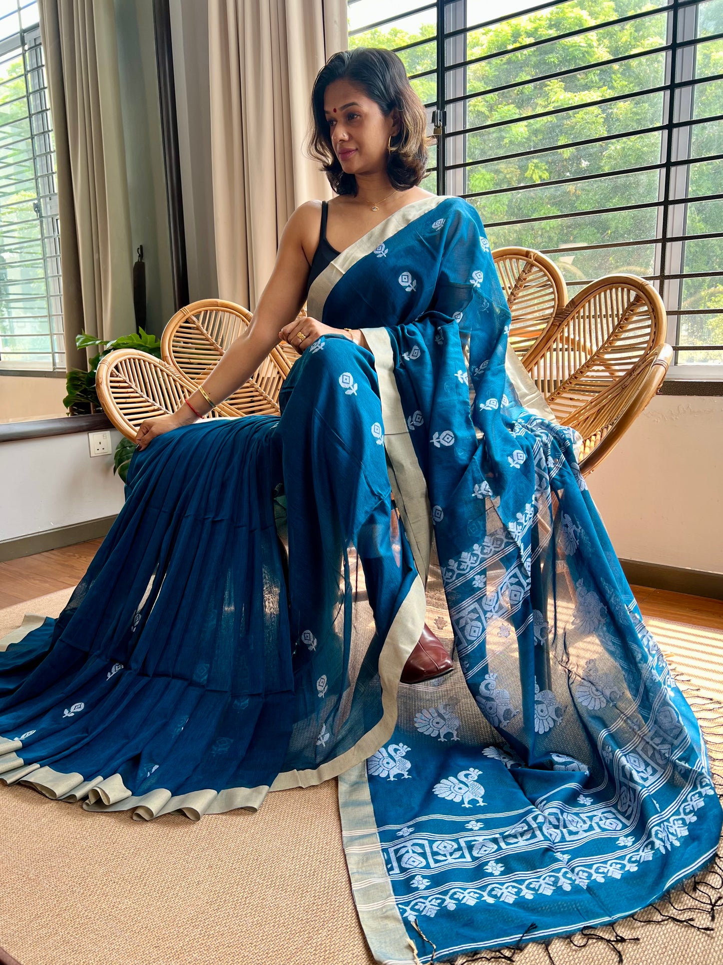 Bengal Loomz - soft Khadi Cotton Saree