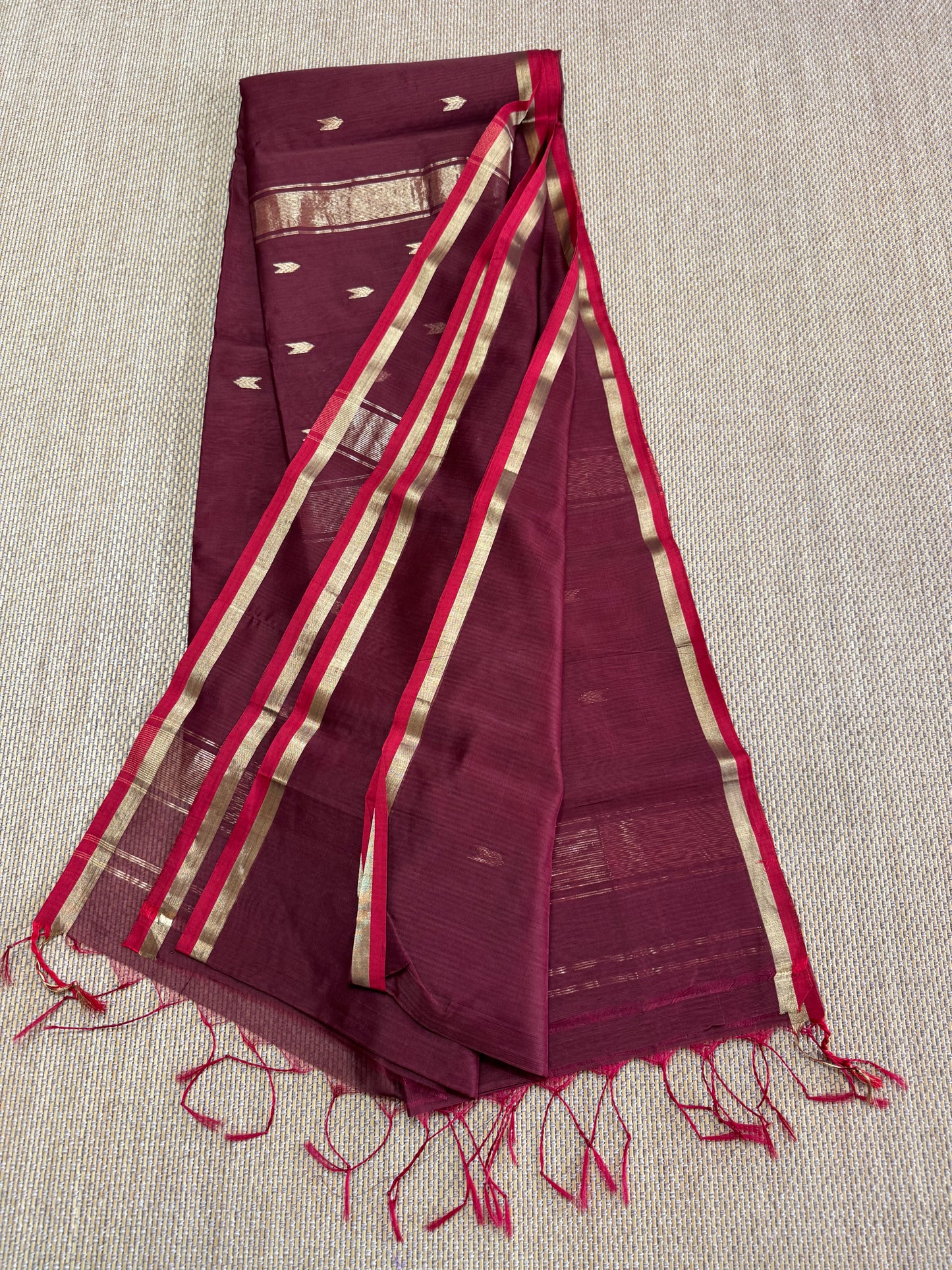 Pure Handloom Maheswar Silk Cotton Saree
