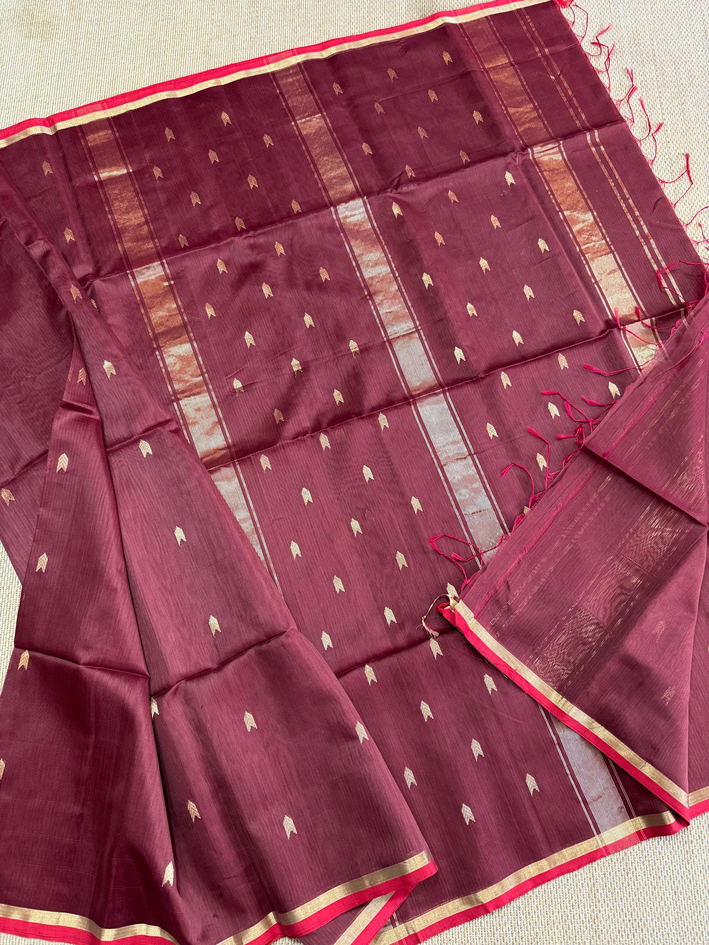 Pure Handloom Maheswar Silk Cotton Saree