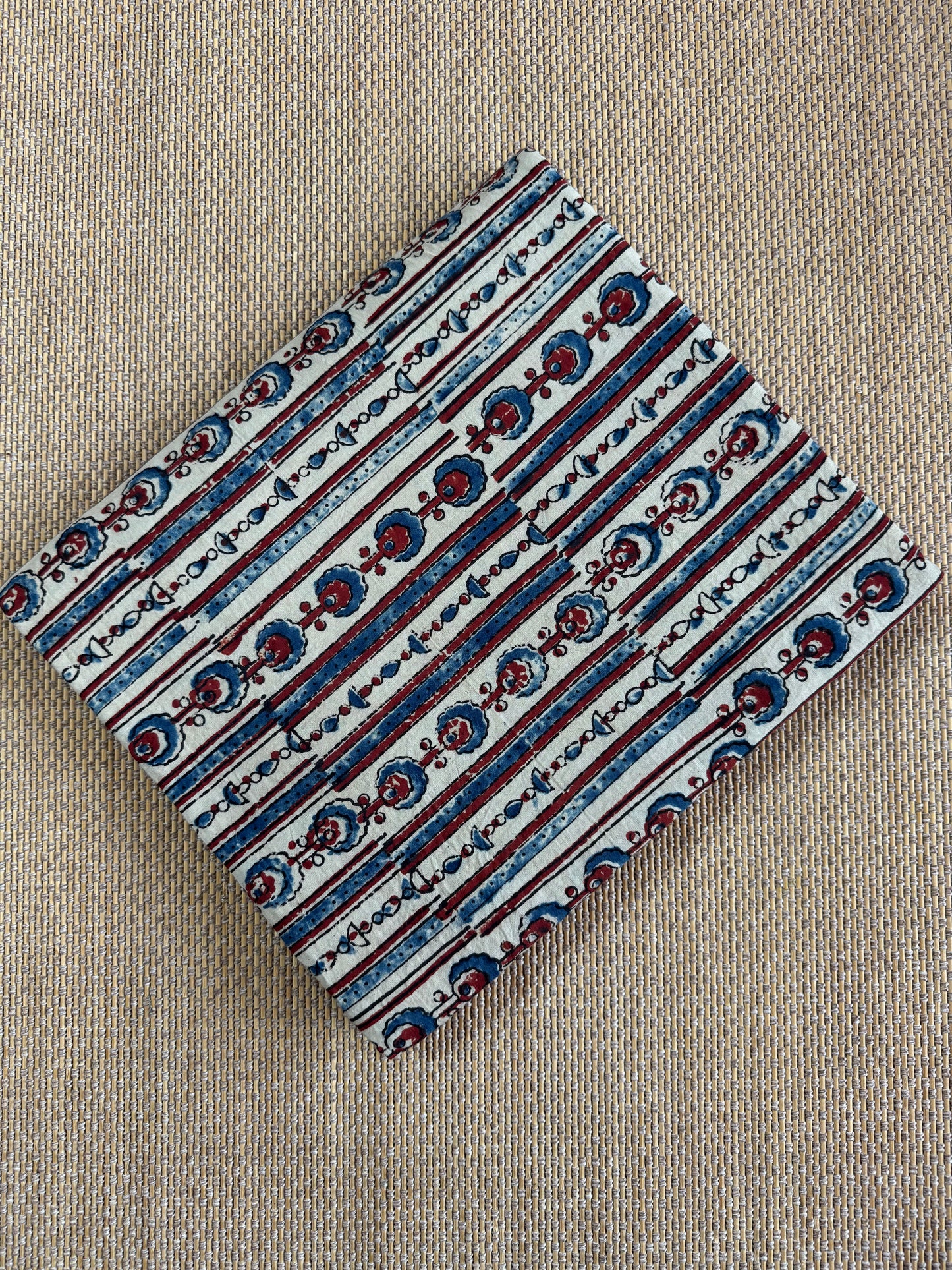 Pure Hand Block Print Ajrakh on Cotton Fabric