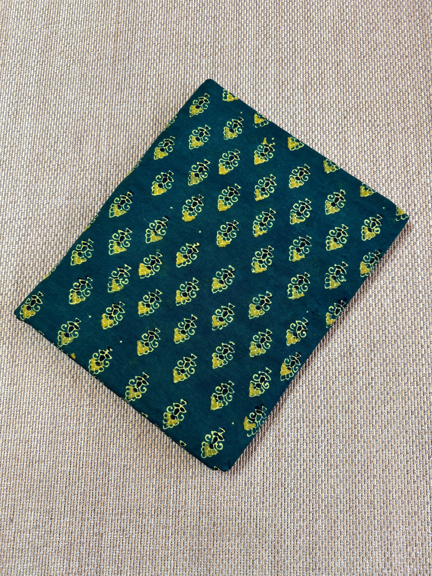 Pure Hand Block Print Ajrakh on Cotton Fabric