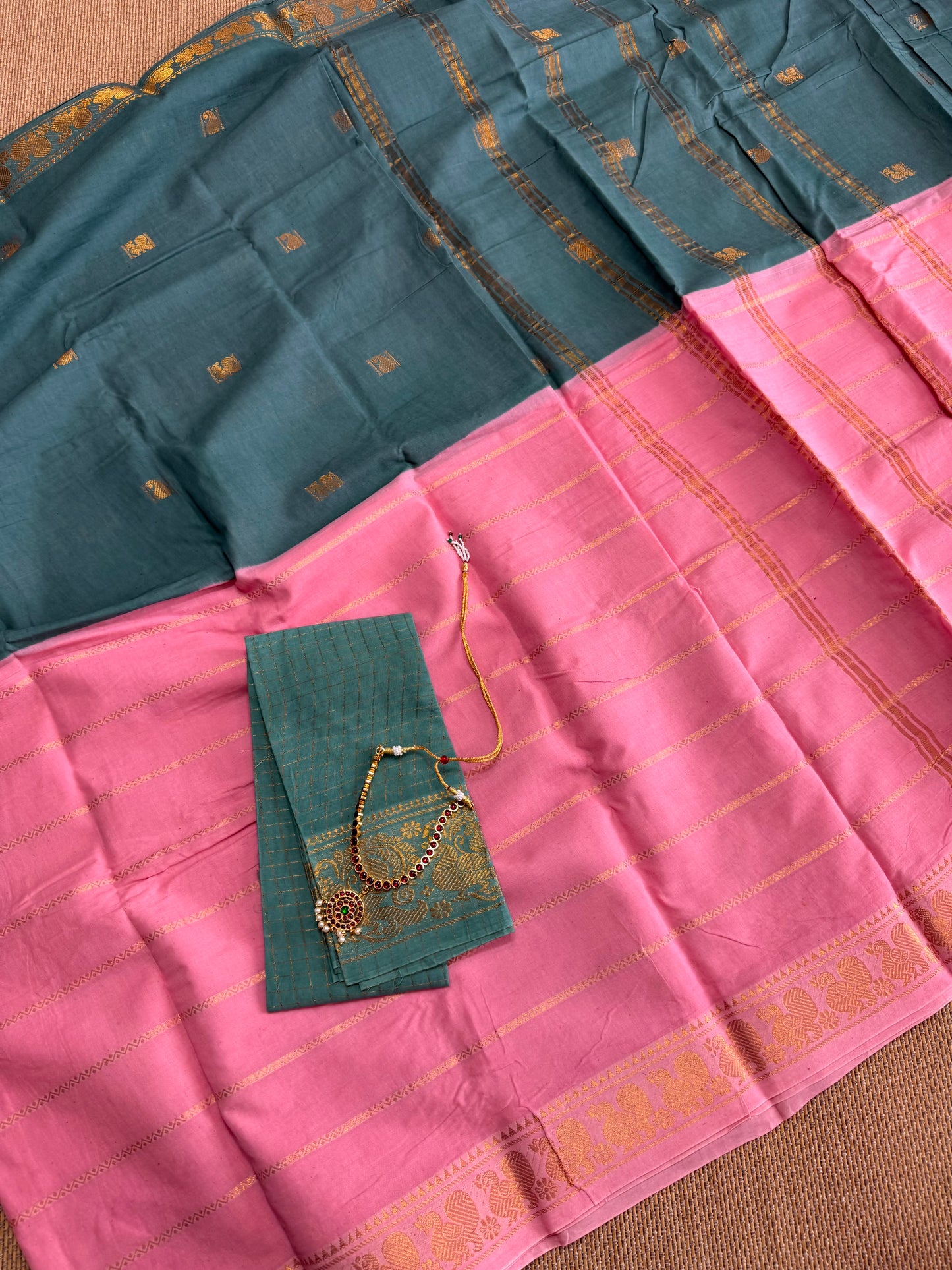 Fusion Madurai Cotton Saree