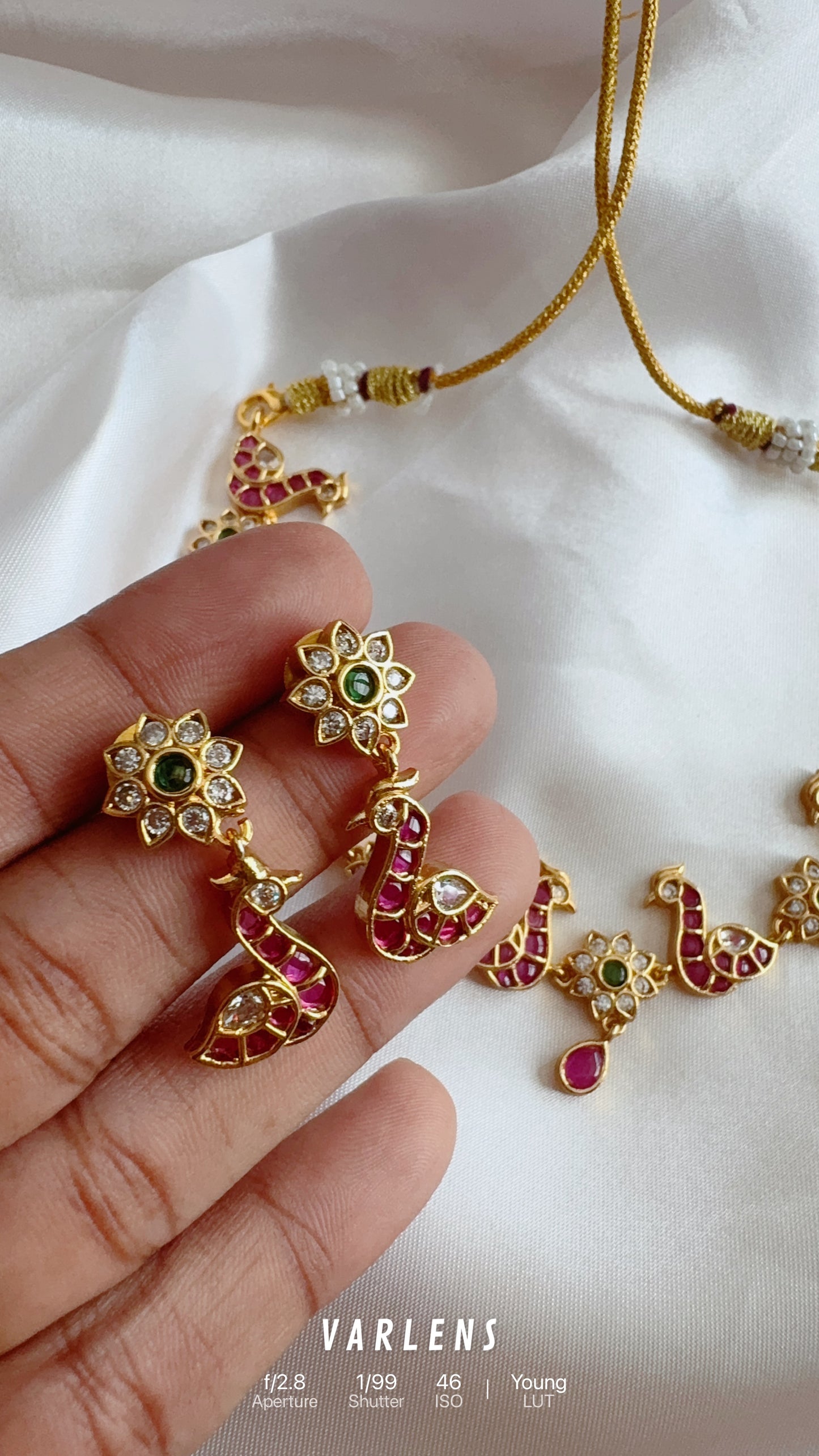 Traditional neckwear and earrings