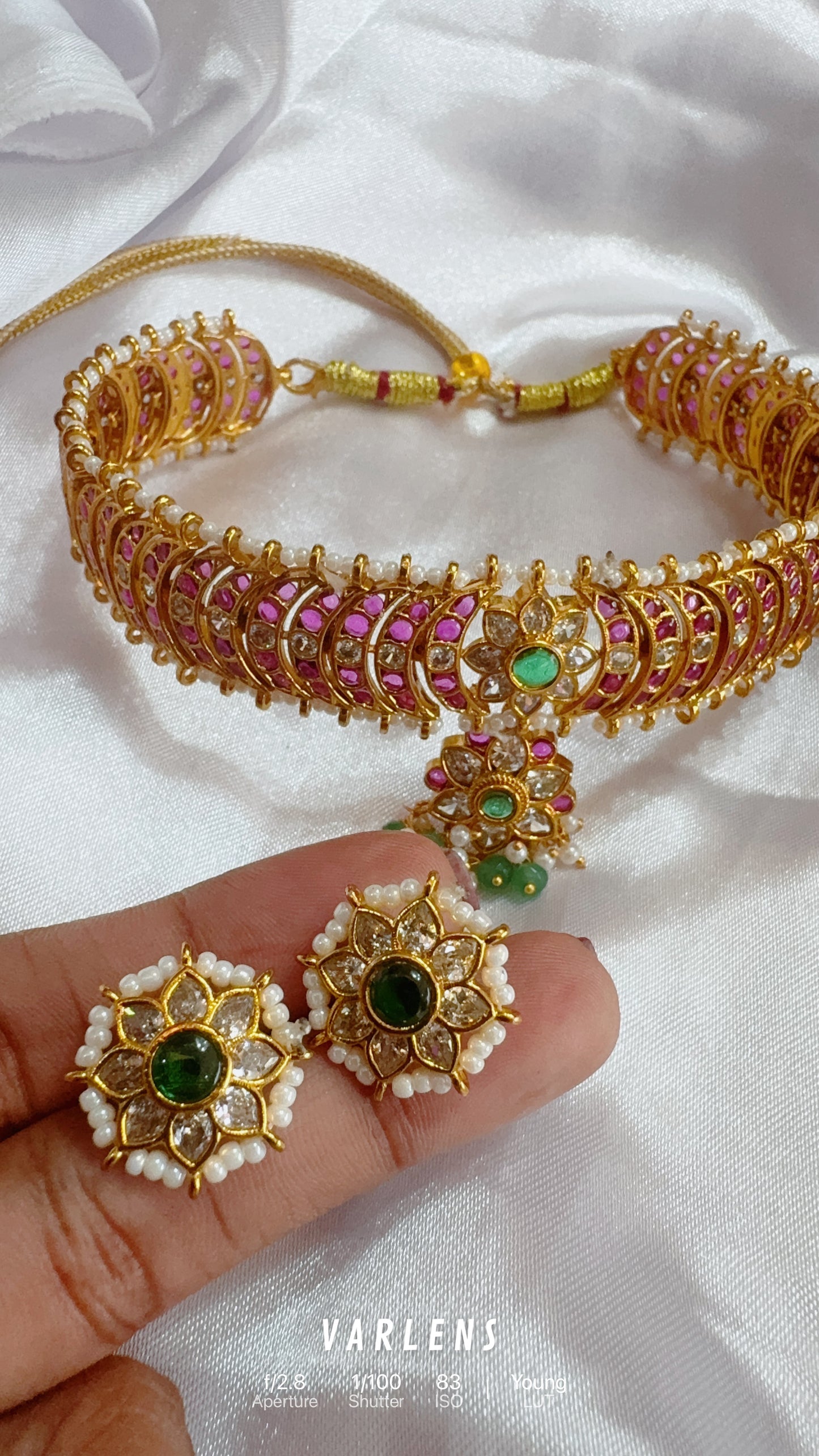Traditional neckwear and earrings