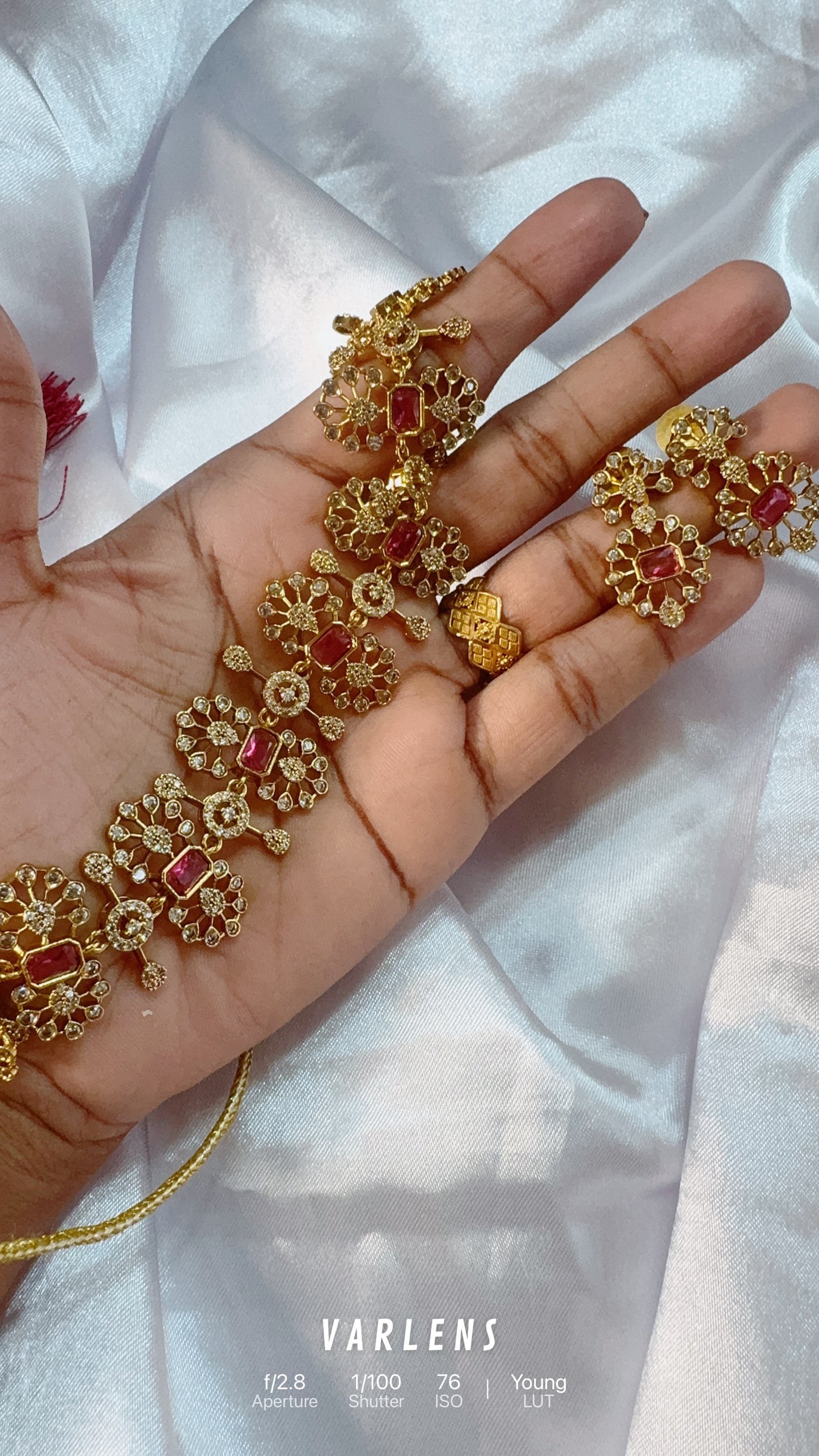 Traditional neckwear and earrings