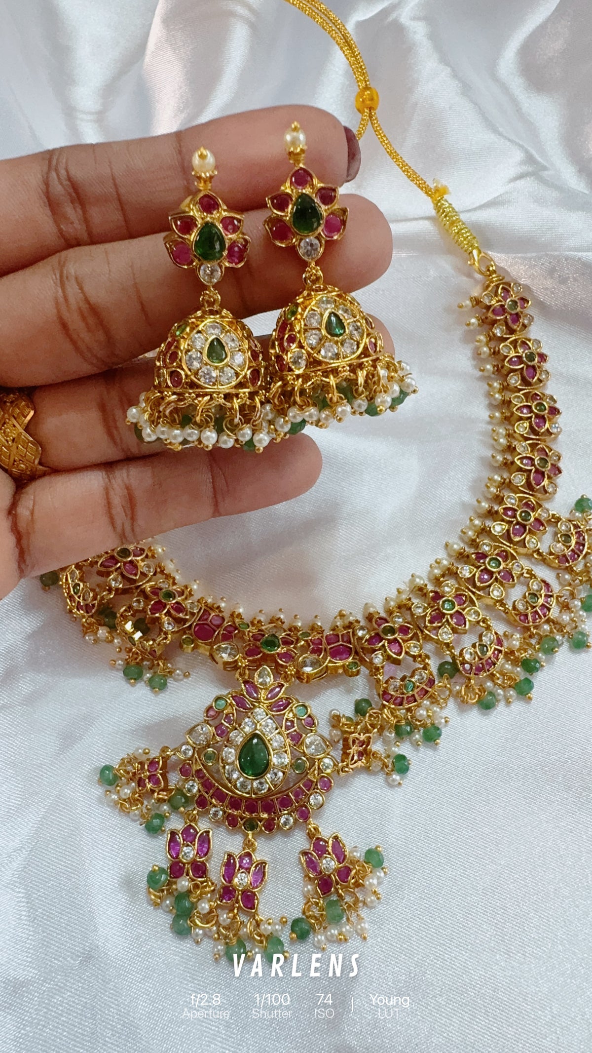 Traditional neckwear and earrings