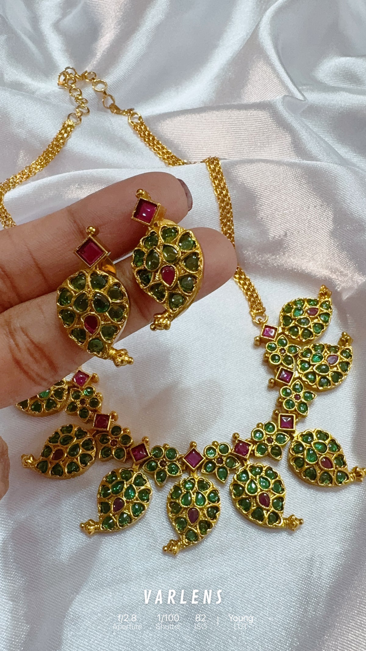 Traditional neckwear and earrings