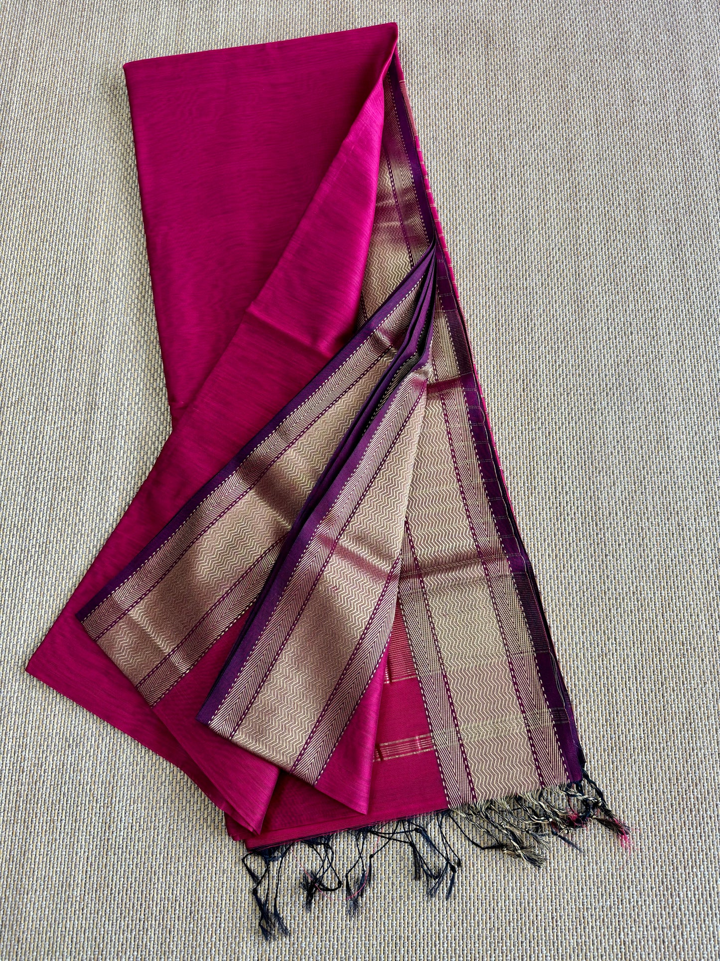 Pure Handloom Maheswar Silk Cotton Saree