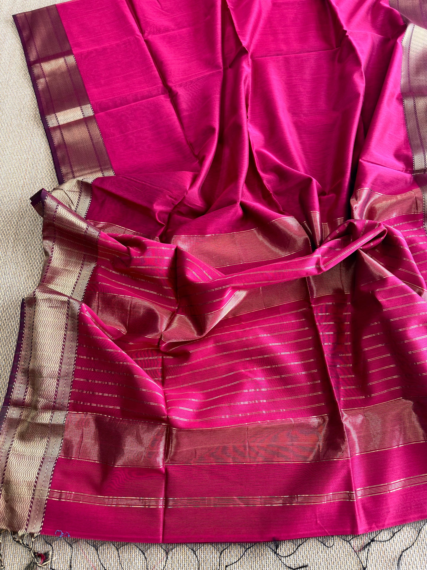 Pure Handloom Maheswar Silk Cotton Saree