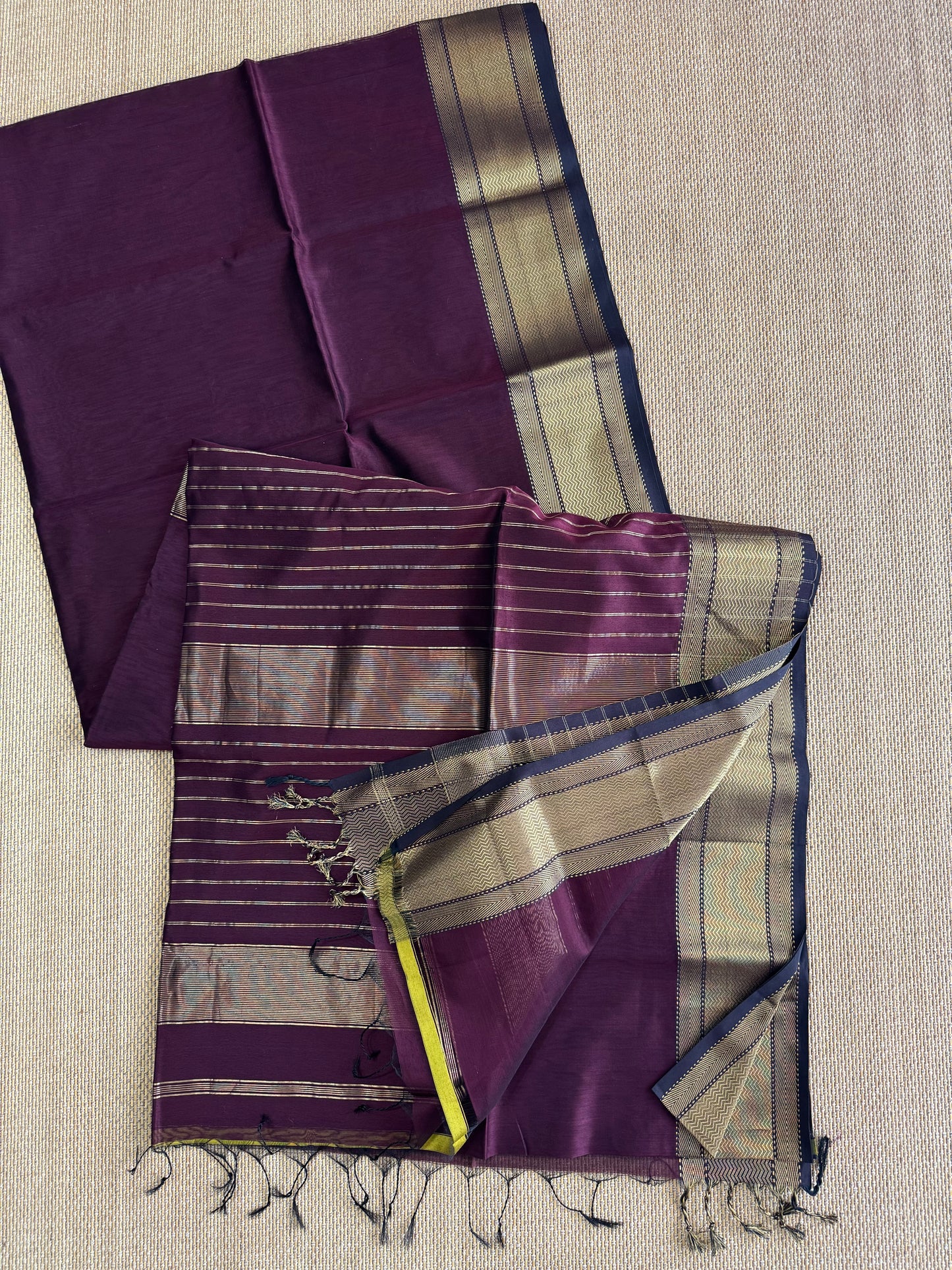Pure Handloom Maheswar Silk Cotton Saree