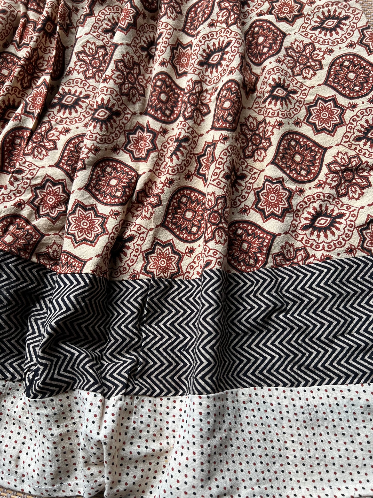 Ajrakh flair Skirt