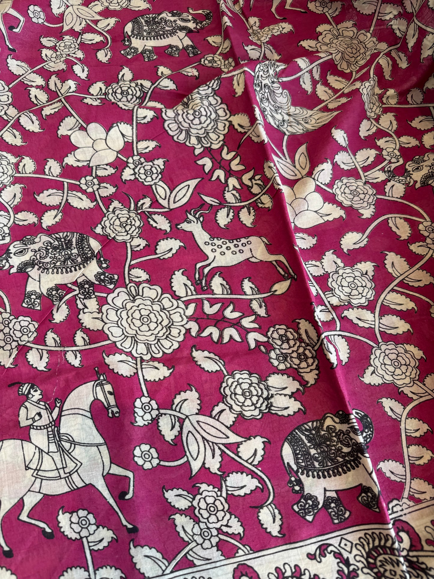 Kalamkari screen Print Saree