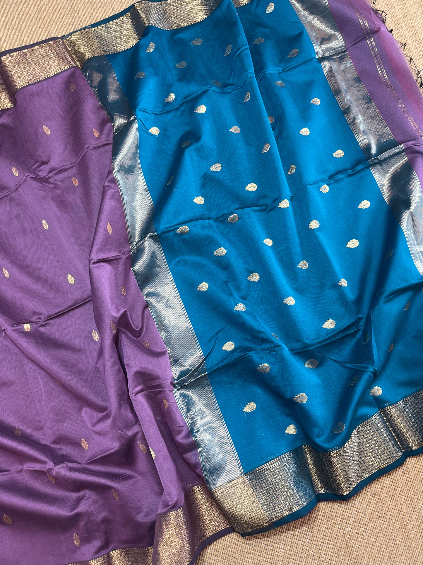 Pure Handloom Maheswar Silk Cotton Saree