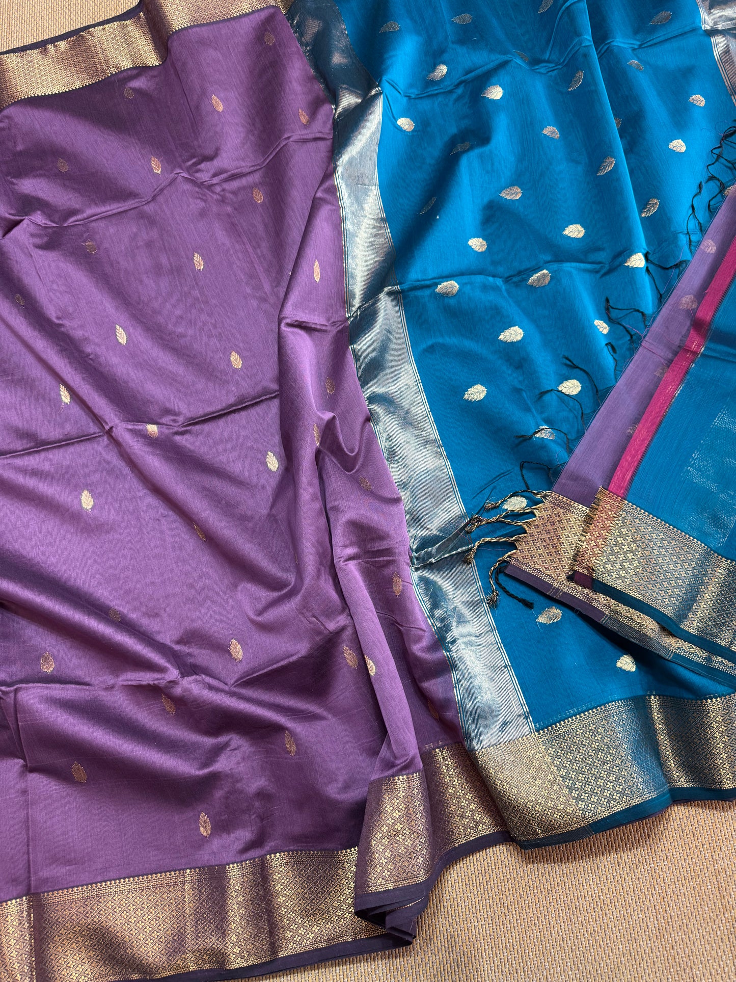 Pure Handloom Maheswar Silk Cotton Saree