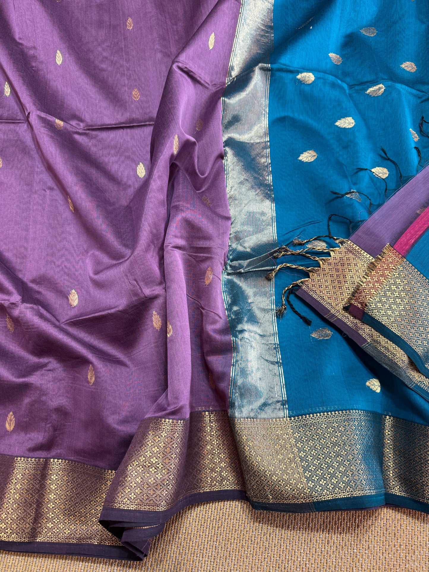 Pure Handloom Maheswar Silk Cotton Saree
