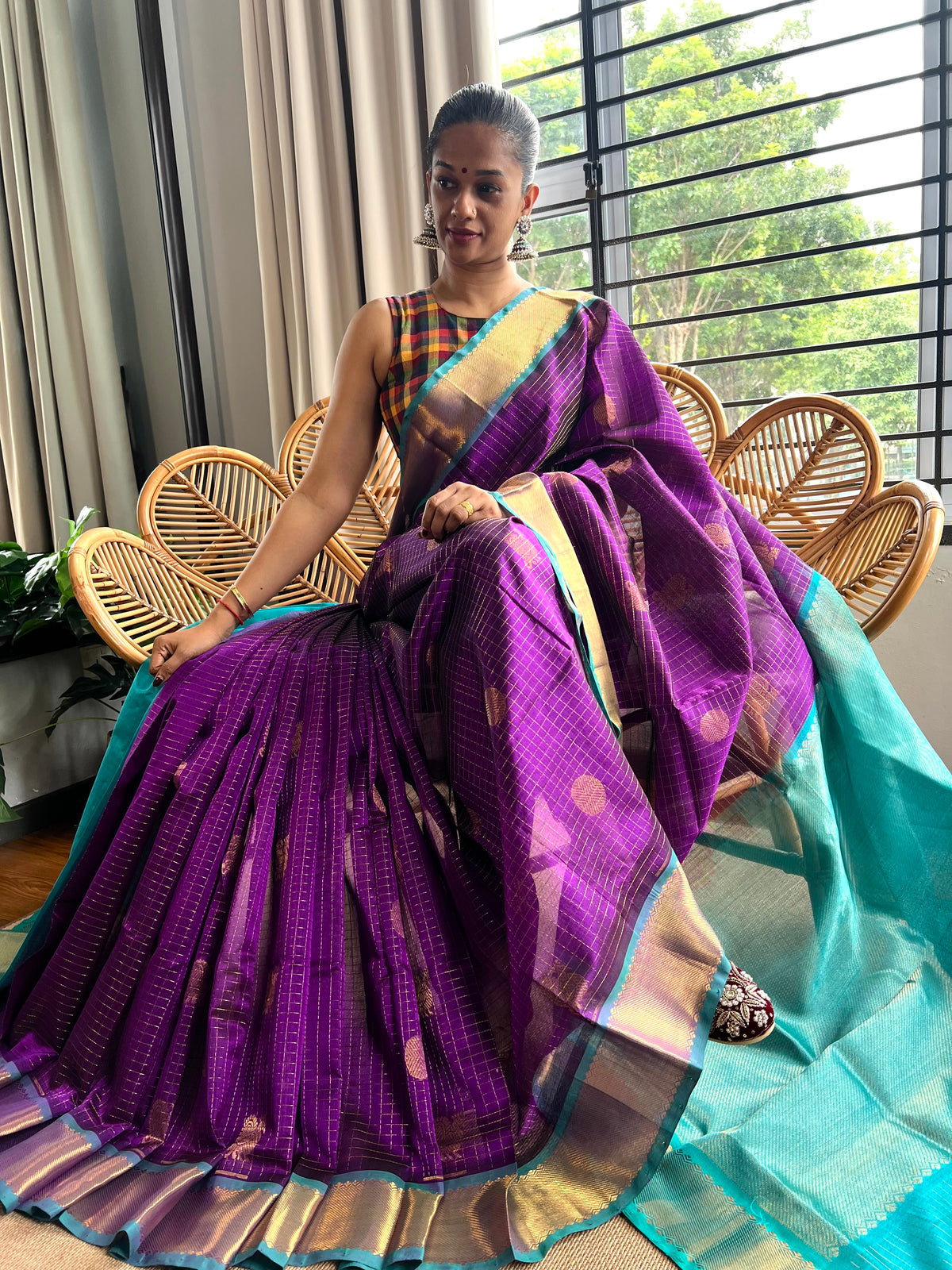 Korvai Silk Cotton saree