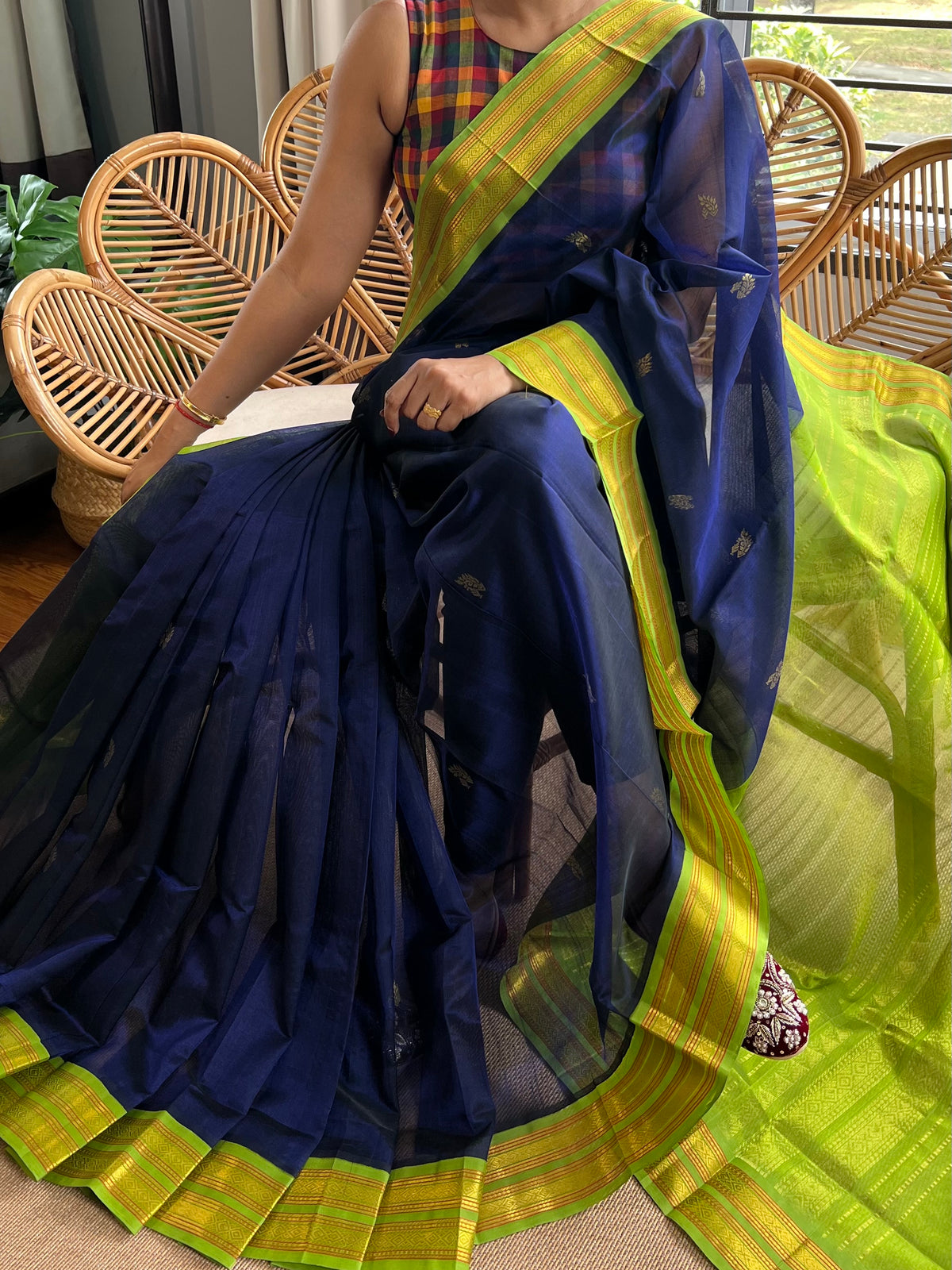 Korvai Silk Cotton saree