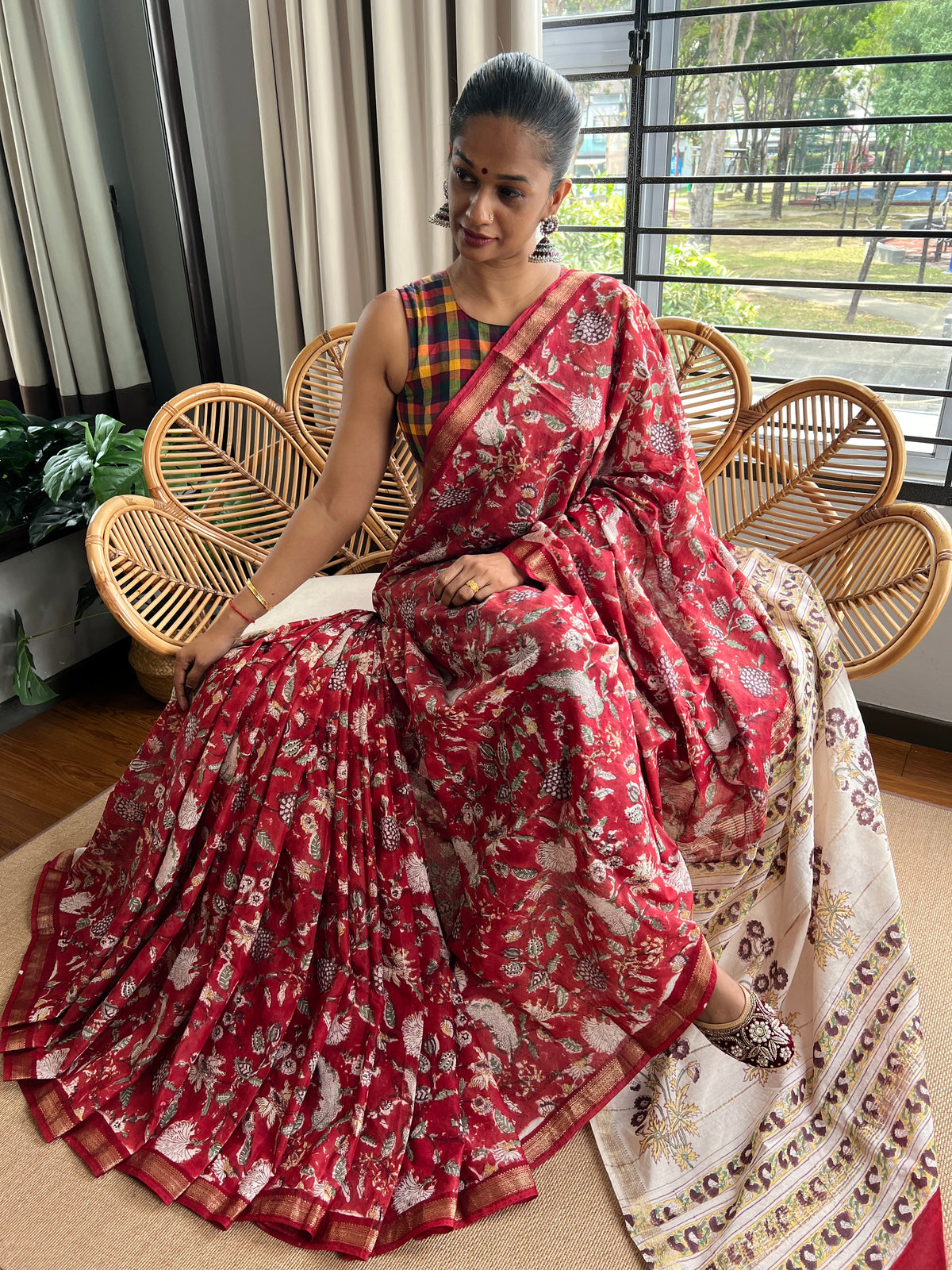 Maheswar artisan saree