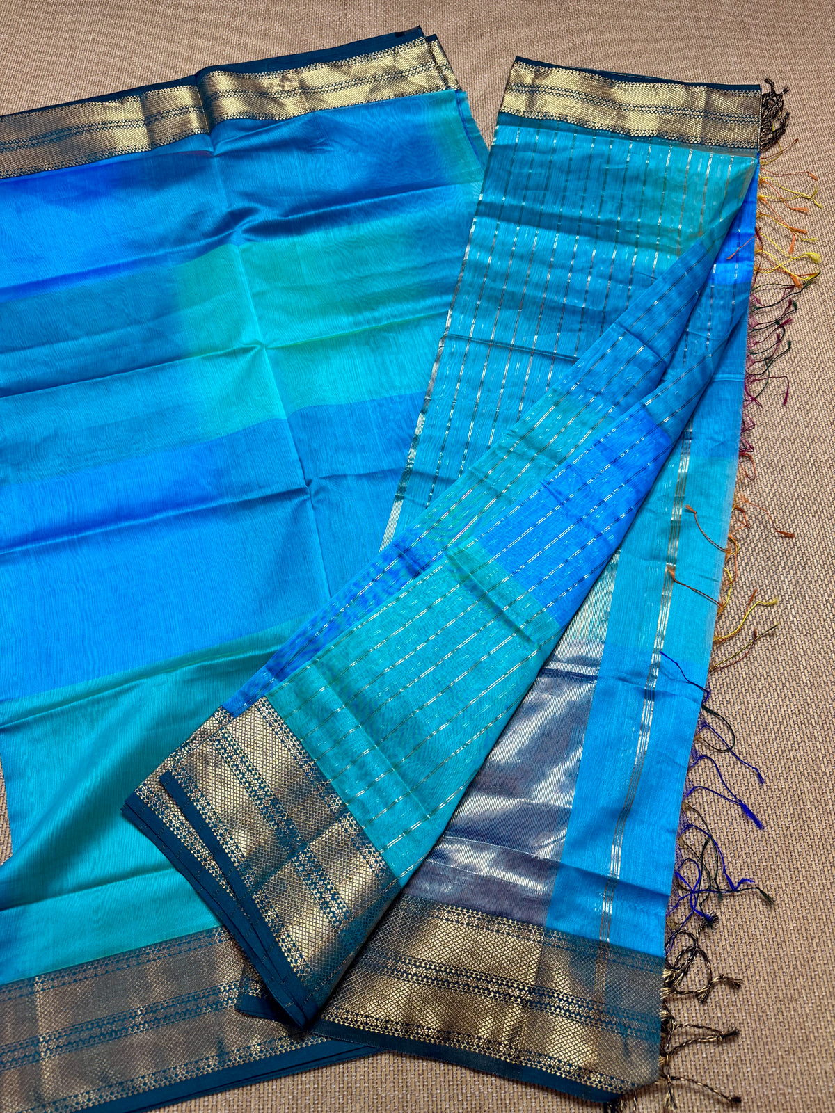 Pure Handloom Maheswari Silk Cotton Salwar Suit