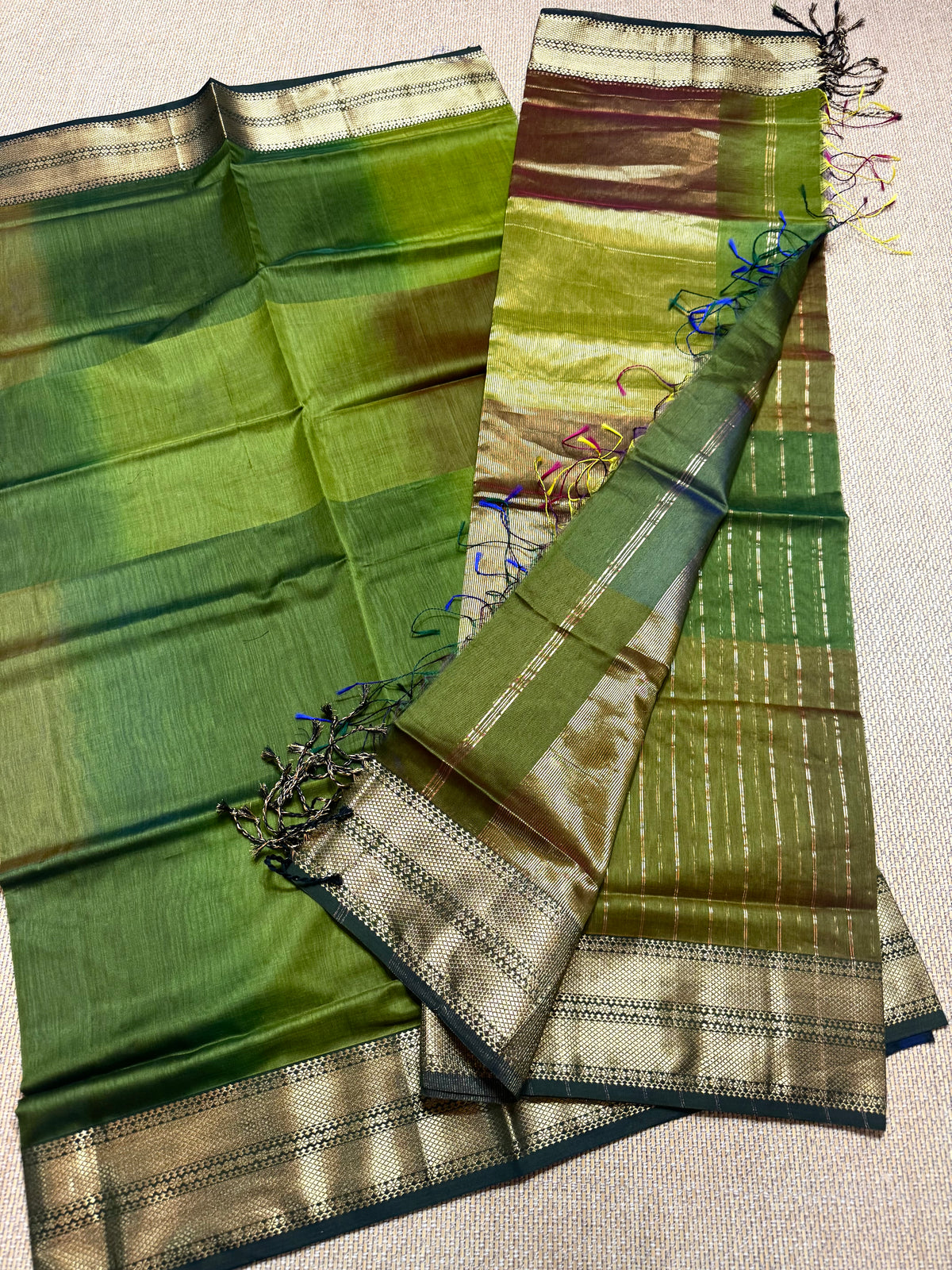 Pure Handloom Maheswari Silk Cotton Salwar Suit