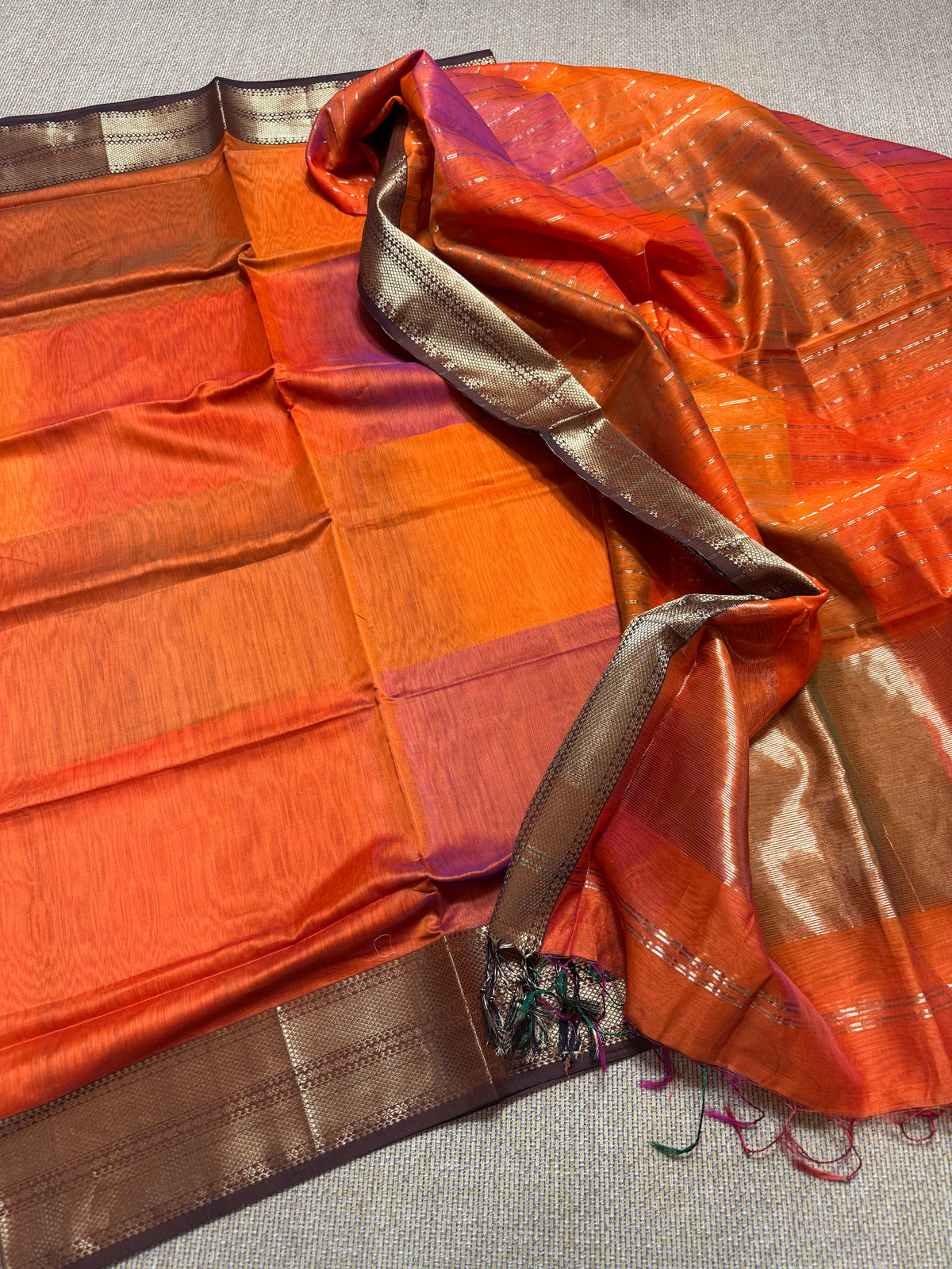 Pure Handloom Maheswari Silk Cotton Salwar Suit