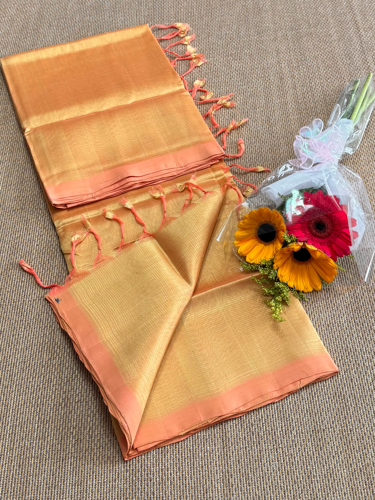 Pure Handloom Mangalagiri Pattu by cotton saree