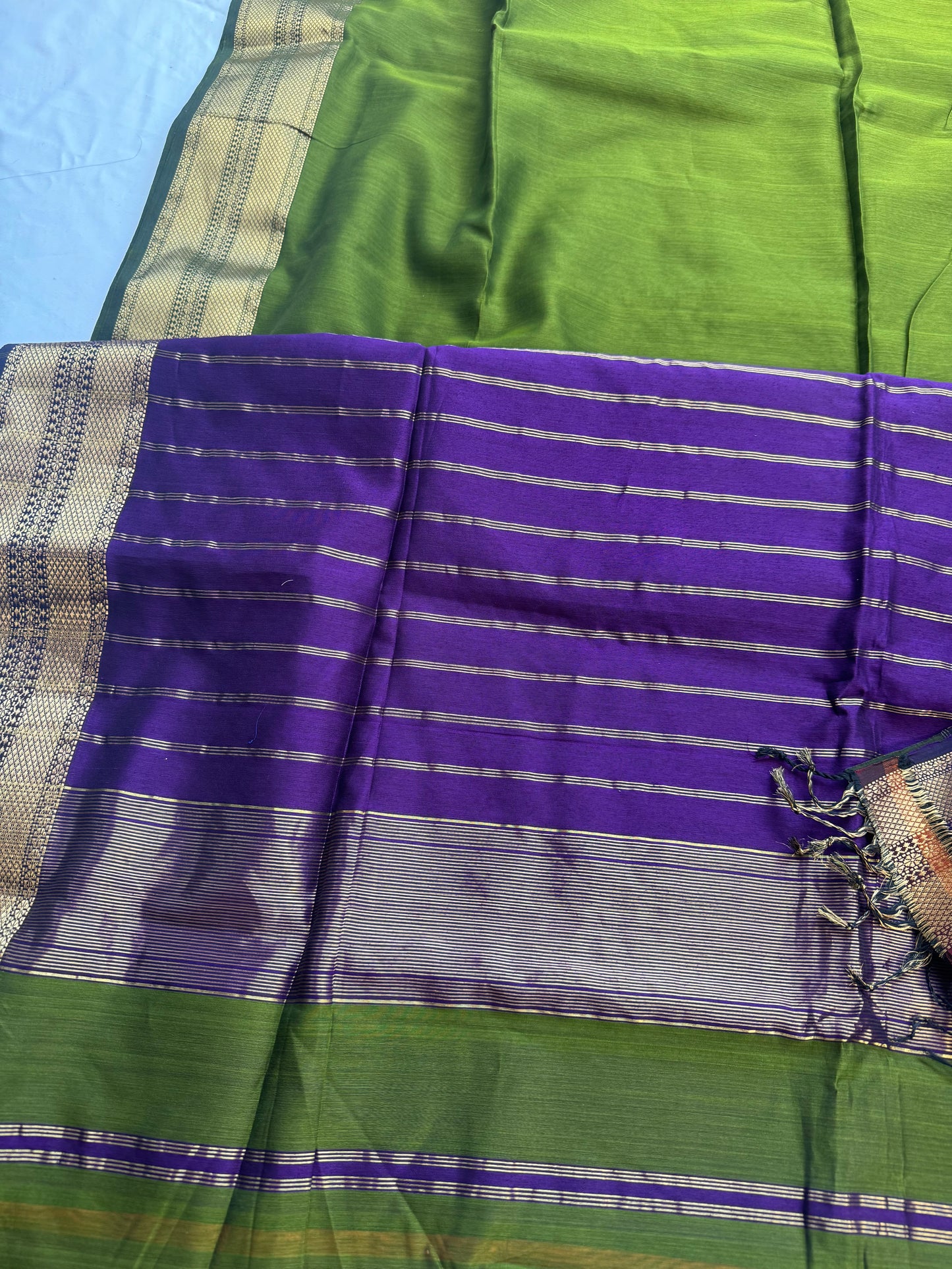 Pure Handloom Maheswar Silk Cotton Saree