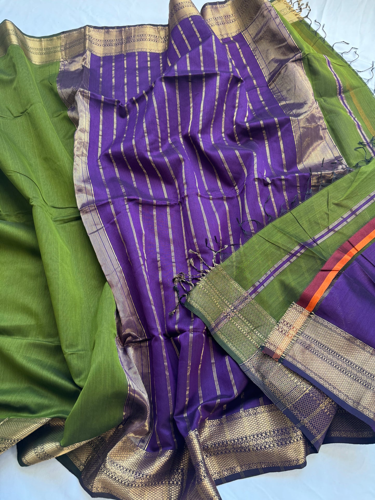 Pure Handloom Maheswar Silk Cotton Saree