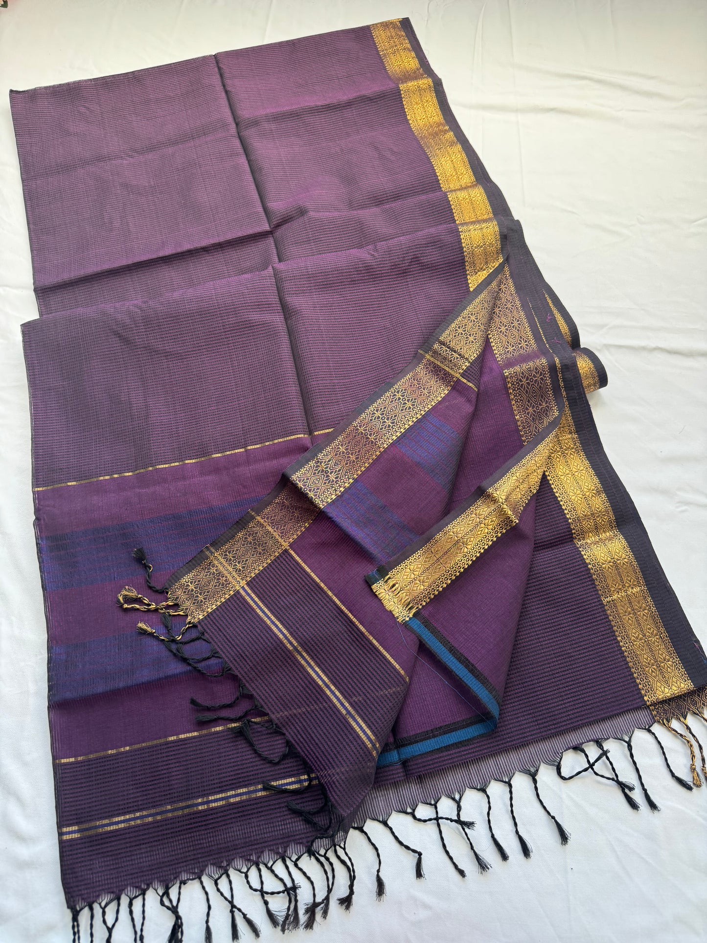 Pure Handloom Maheswar Silk Cotton Saree