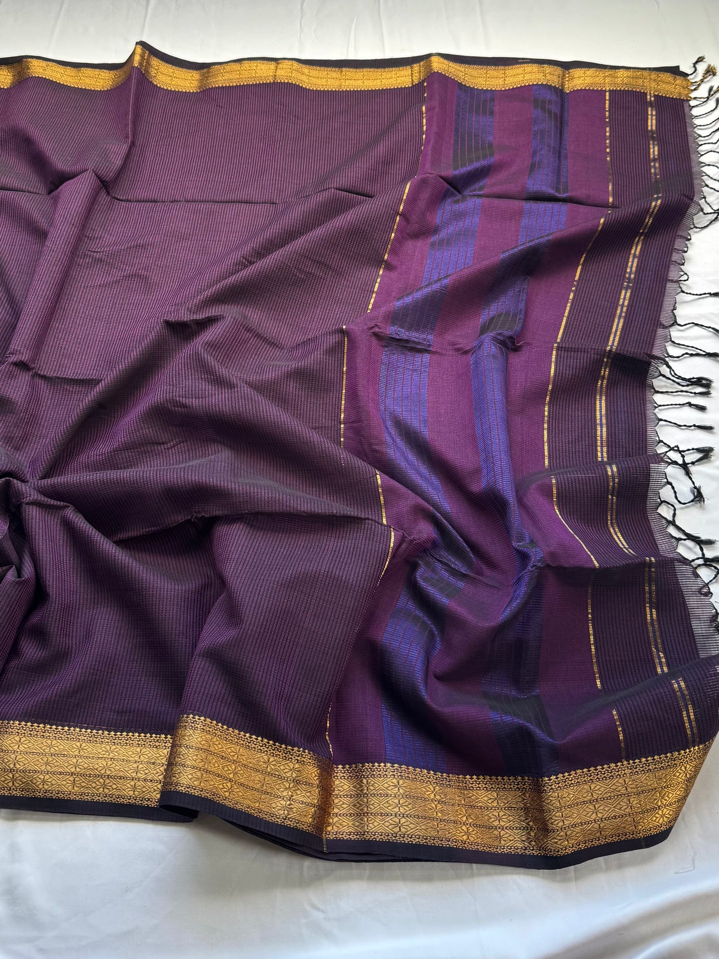 Pure Handloom Maheswar Silk Cotton Saree