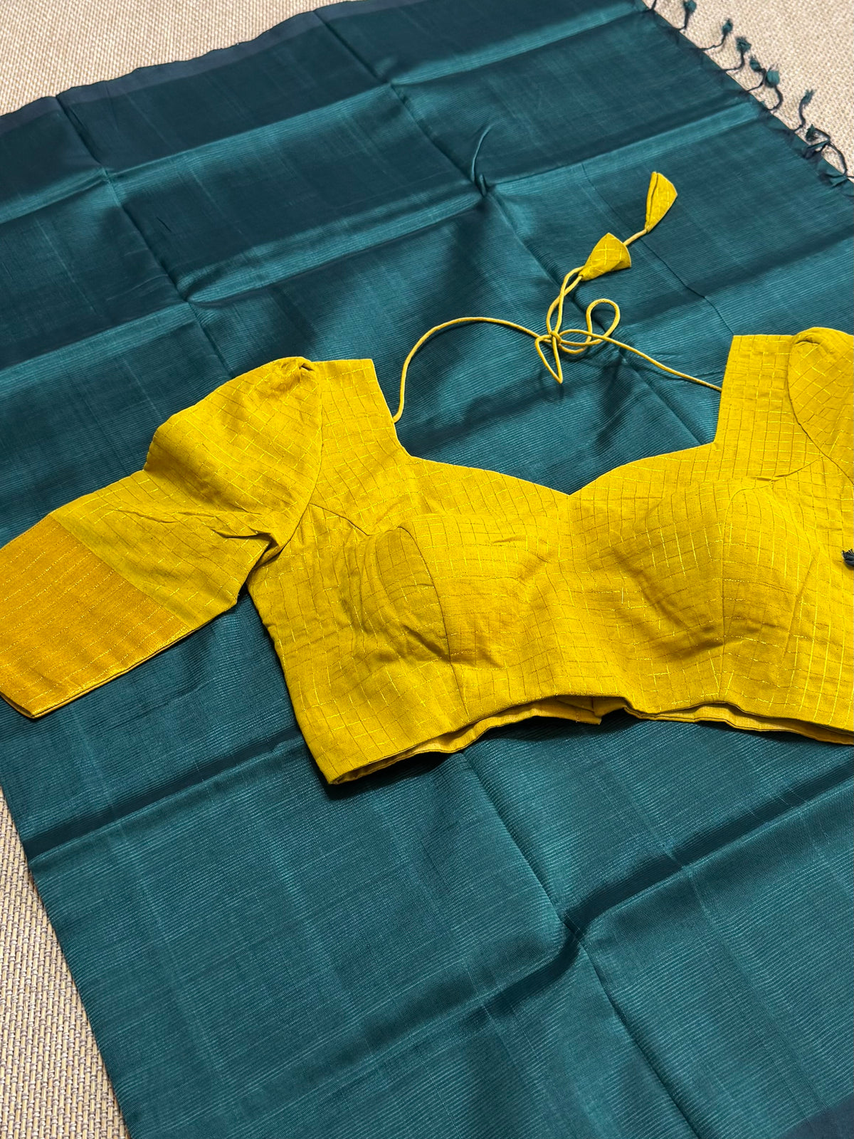 Sampangi Gold- Madurai Cotton Saree Blouse