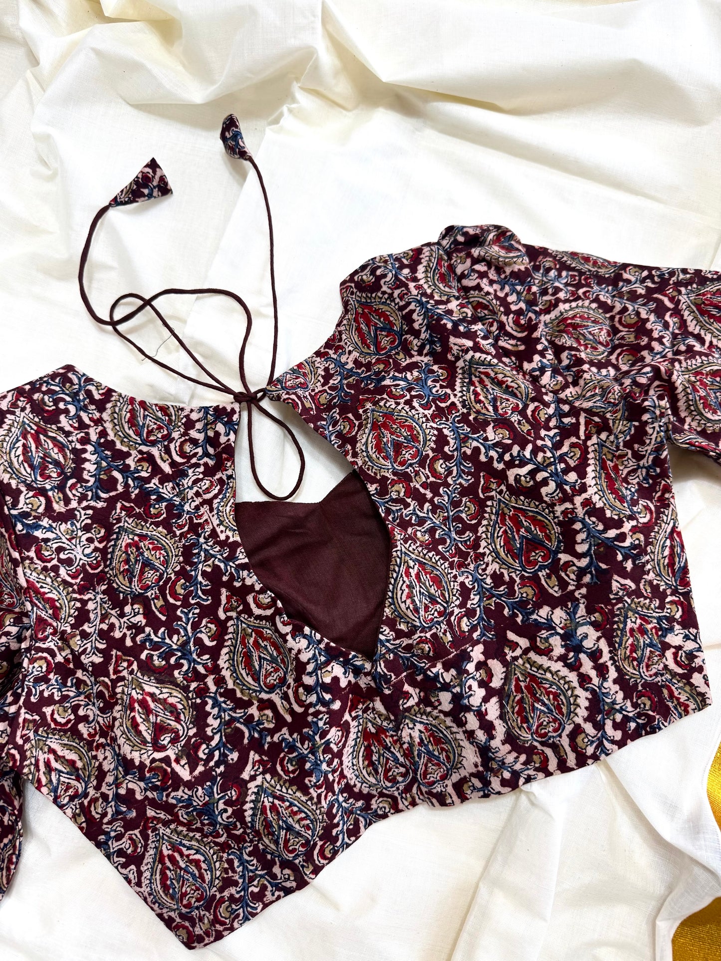 Kalamkari saree blouse