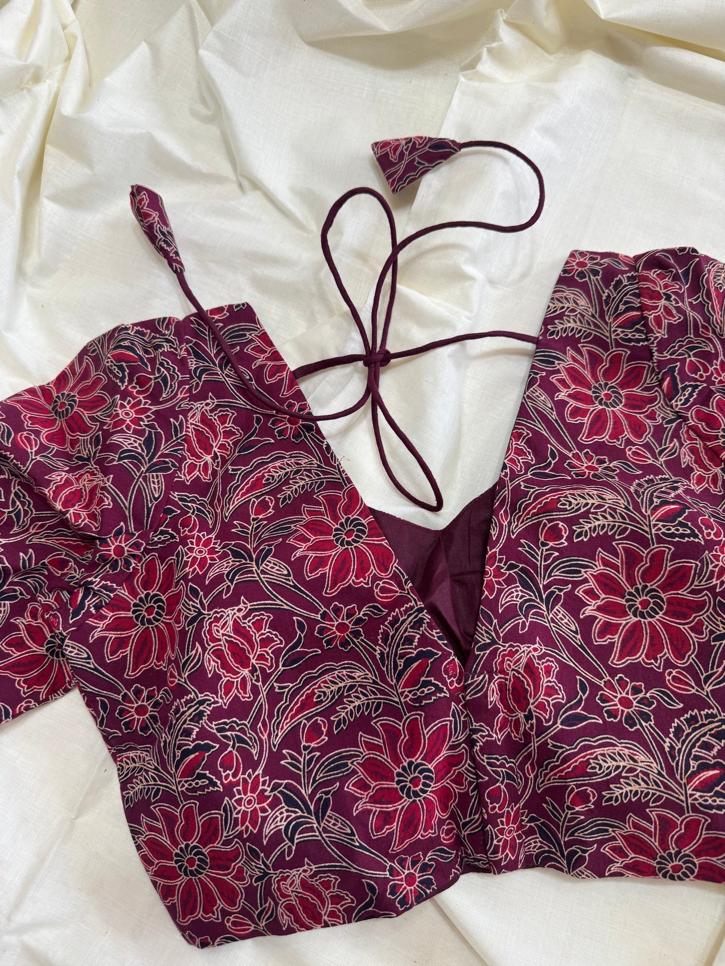 Kalamkari saree blouse
