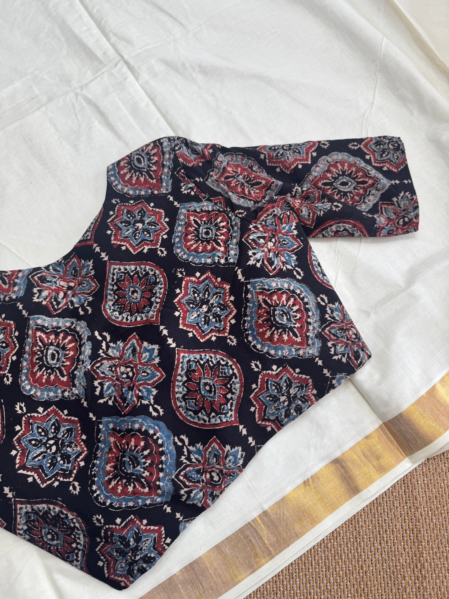 Ajrakh - ready made blouse
