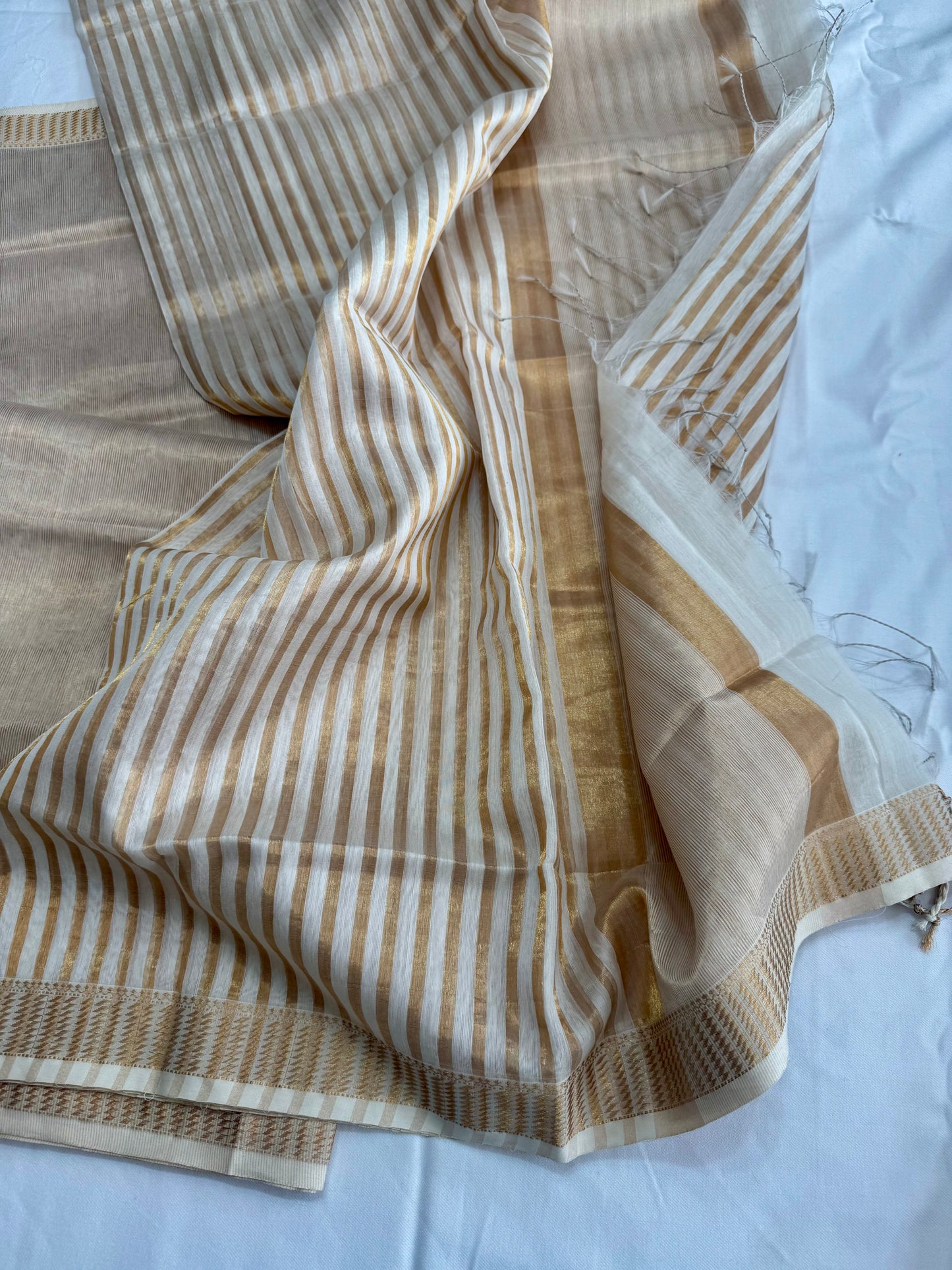 Pure Handloom Maheswari Silk Cotton Salwar Suit