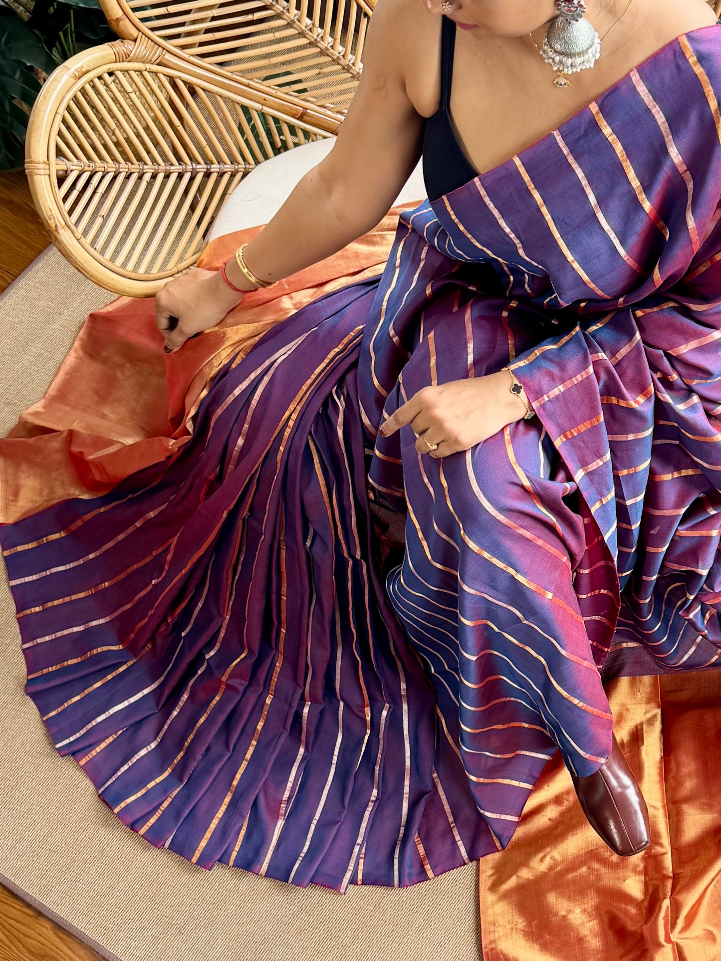 4 pedal loom Maheswar saree