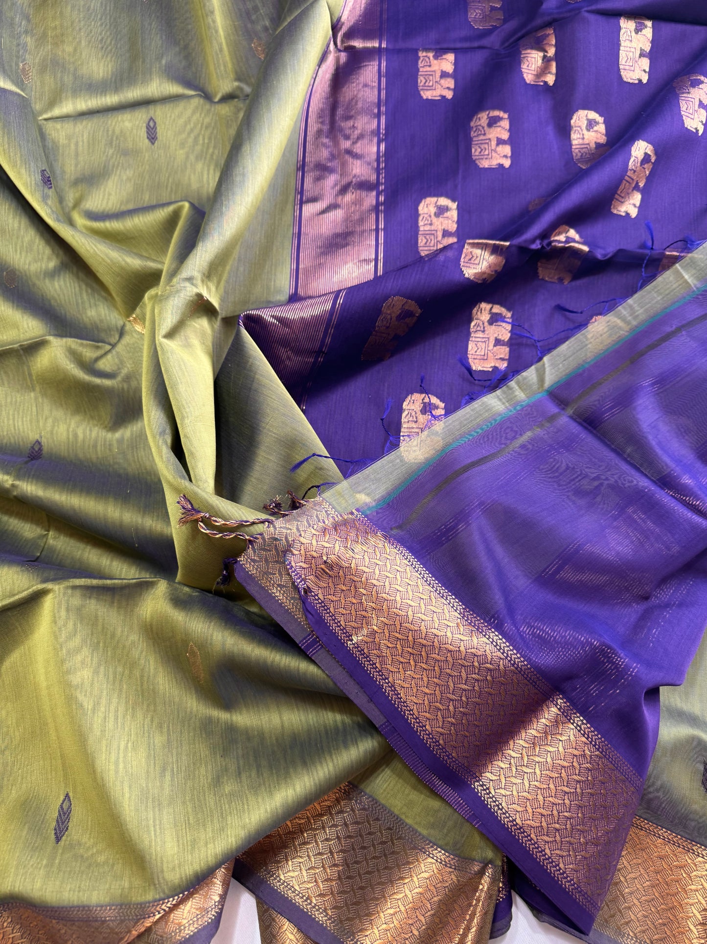 Pure Handloom Maheswar Silk Cotton Saree