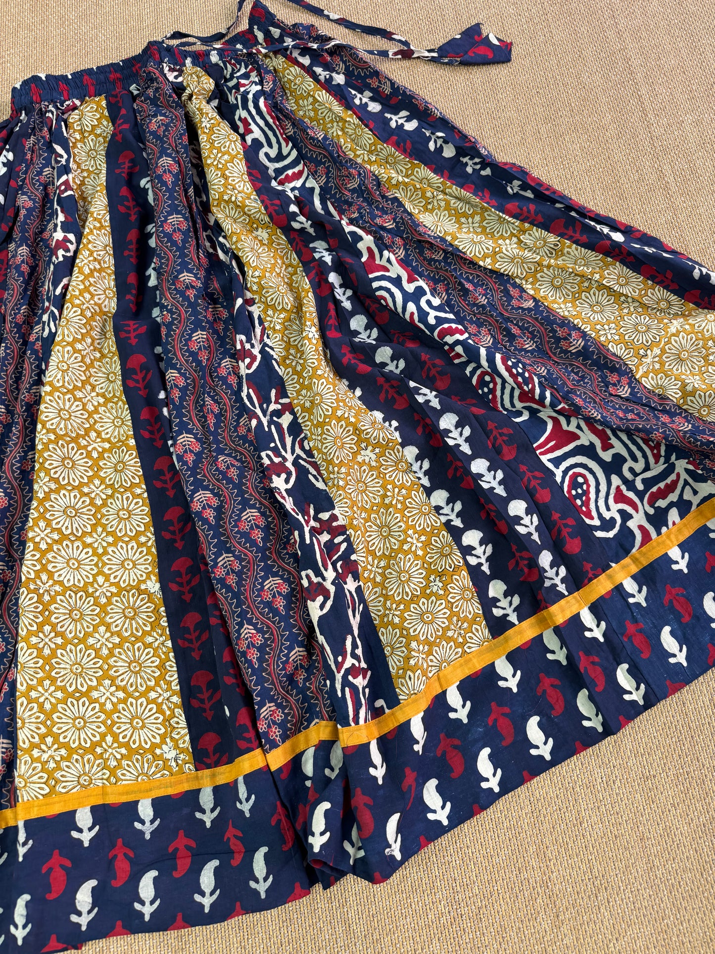 Ajrakh cotton skirt