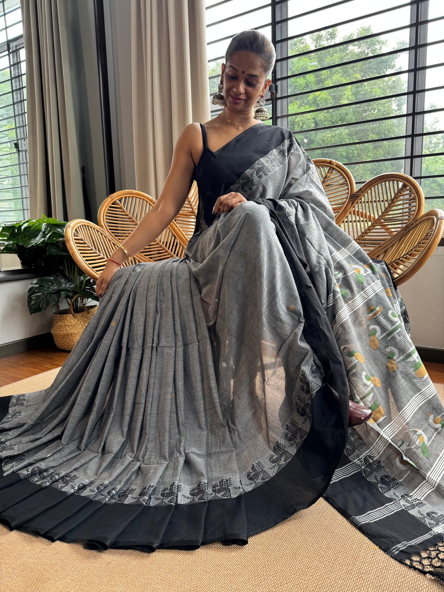 Bengal Loomz - soft Khadi Cotton Saree