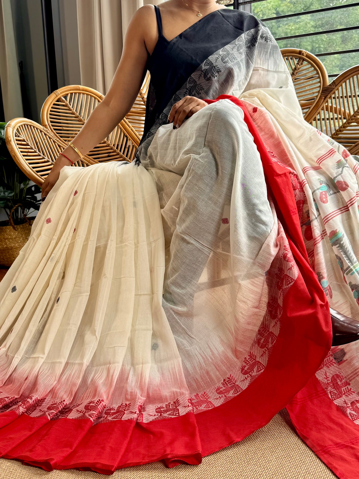 Bengal Loomz - soft Khadi Cotton Saree