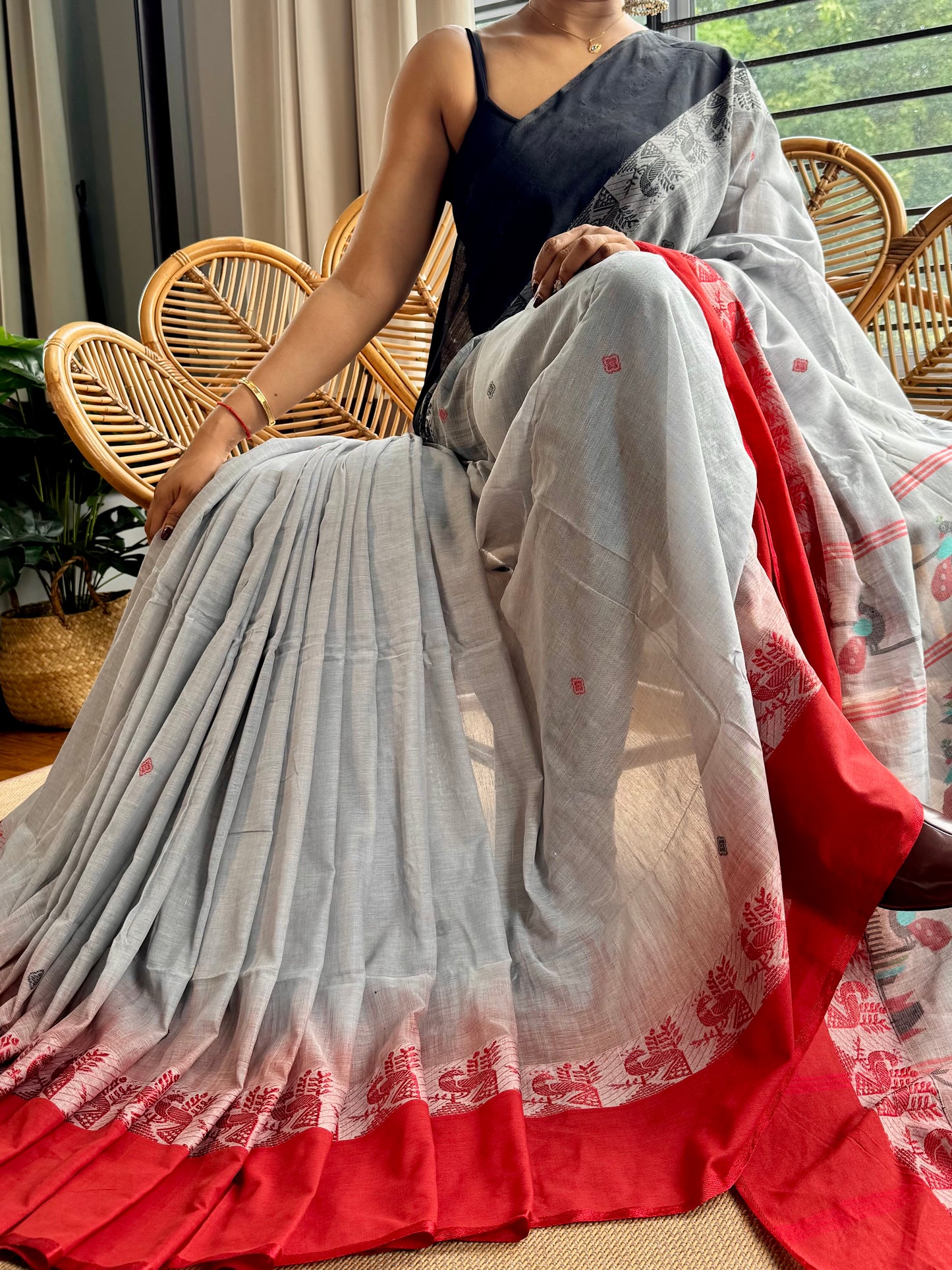 Bengal Loomz - soft Khadi Cotton Saree