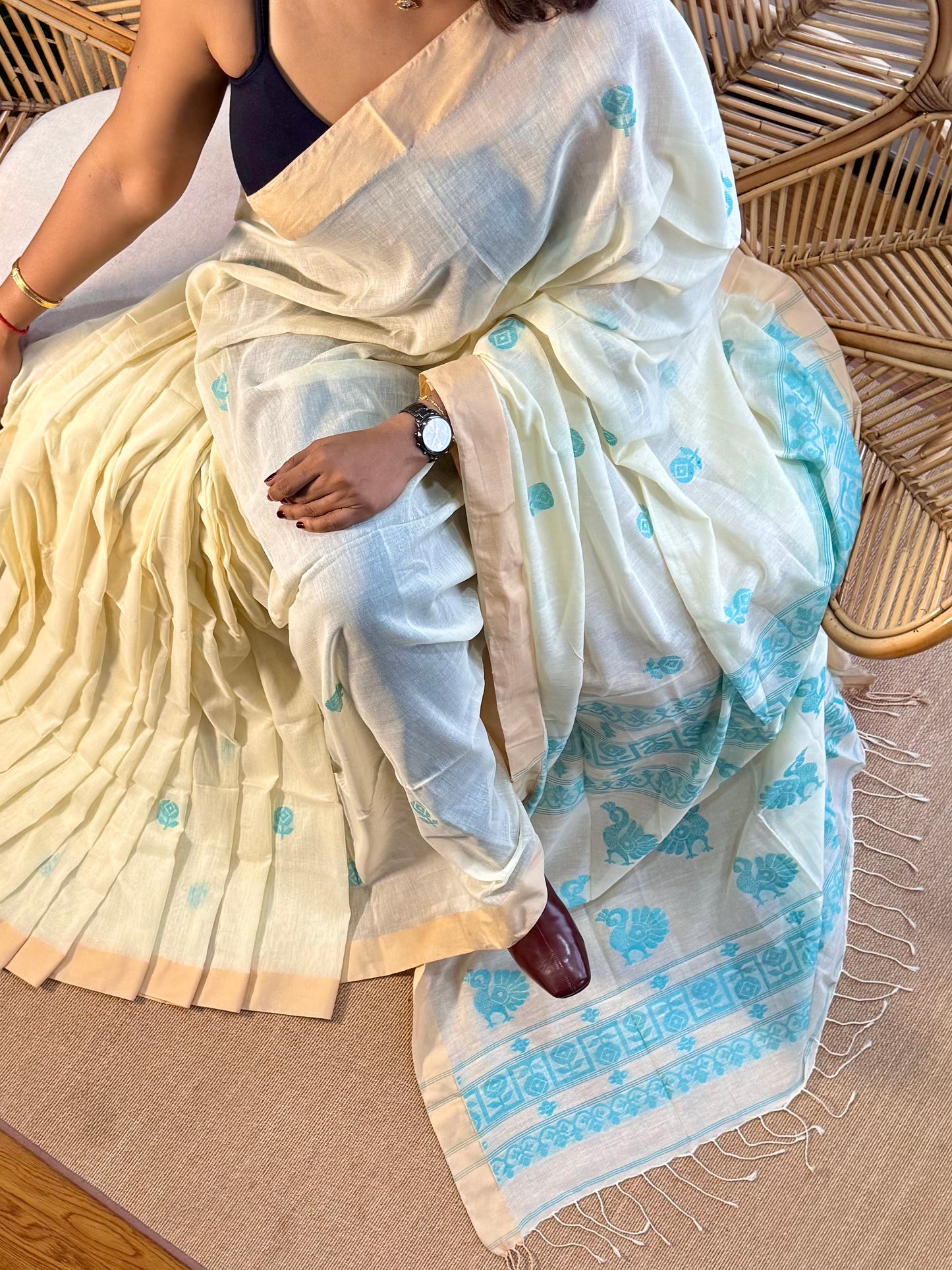 Bengal Loomz - soft Khadi Cotton Saree