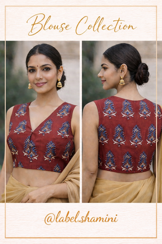 Artisan  ready made blouse red