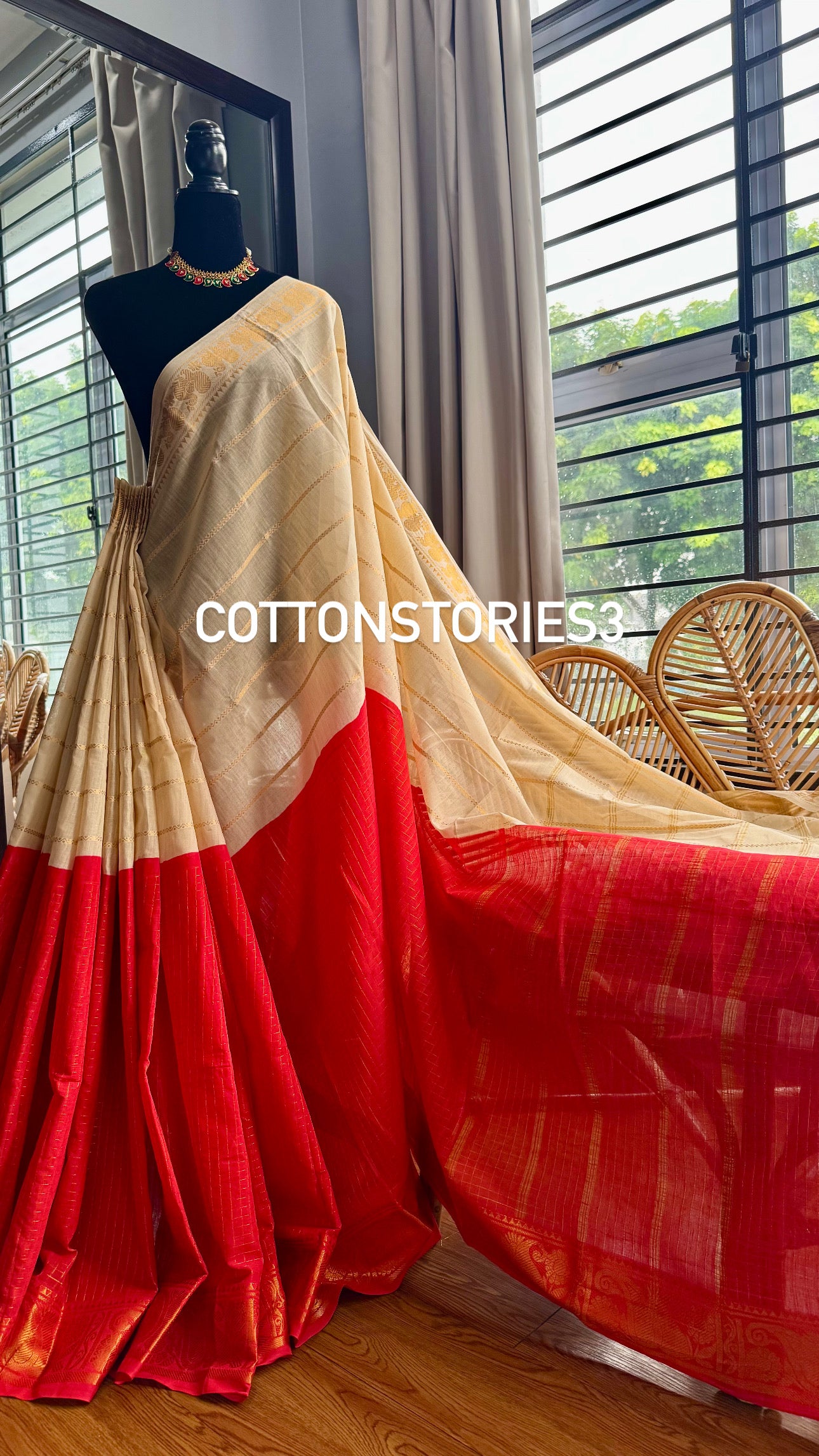 Yin yang sungudi saree