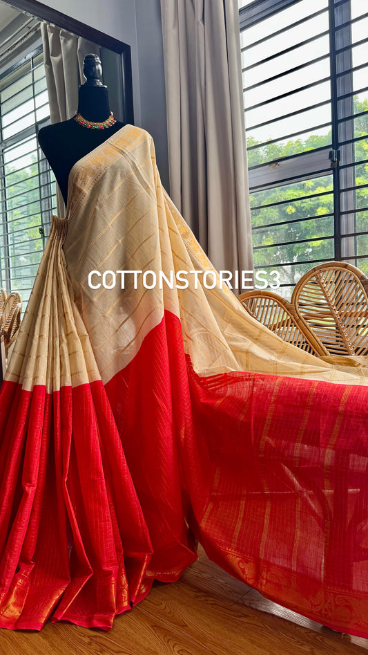 Yin yang sungudi saree