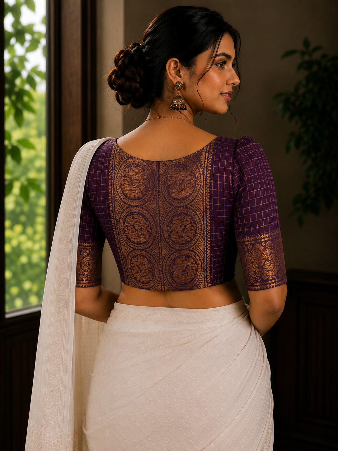 Zari Kattam - Madurai Cotton Saree Blouse
