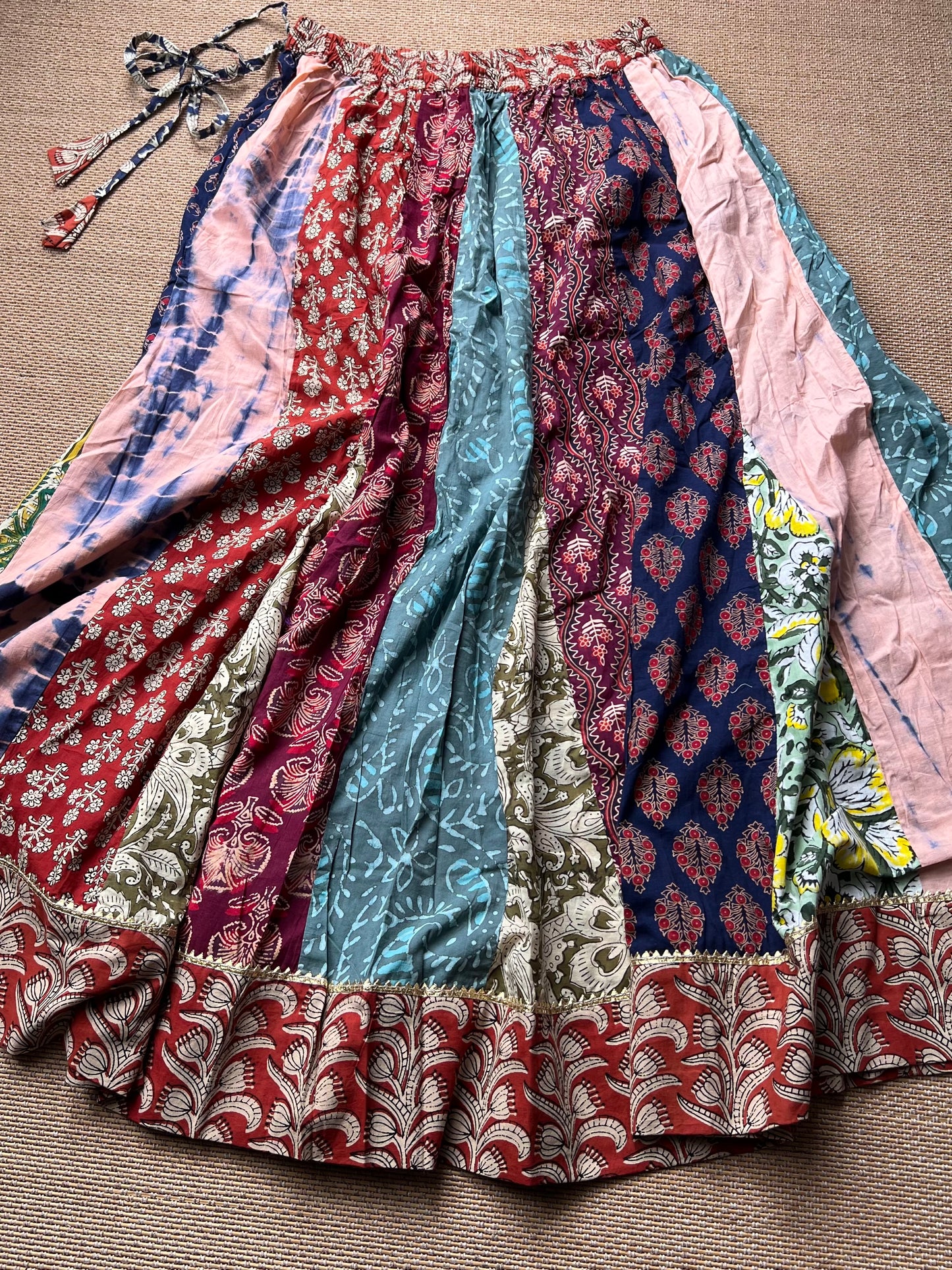 Ajrakh cotton skirt