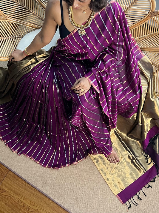 4 pedal loom Maheswar silk cotton saree